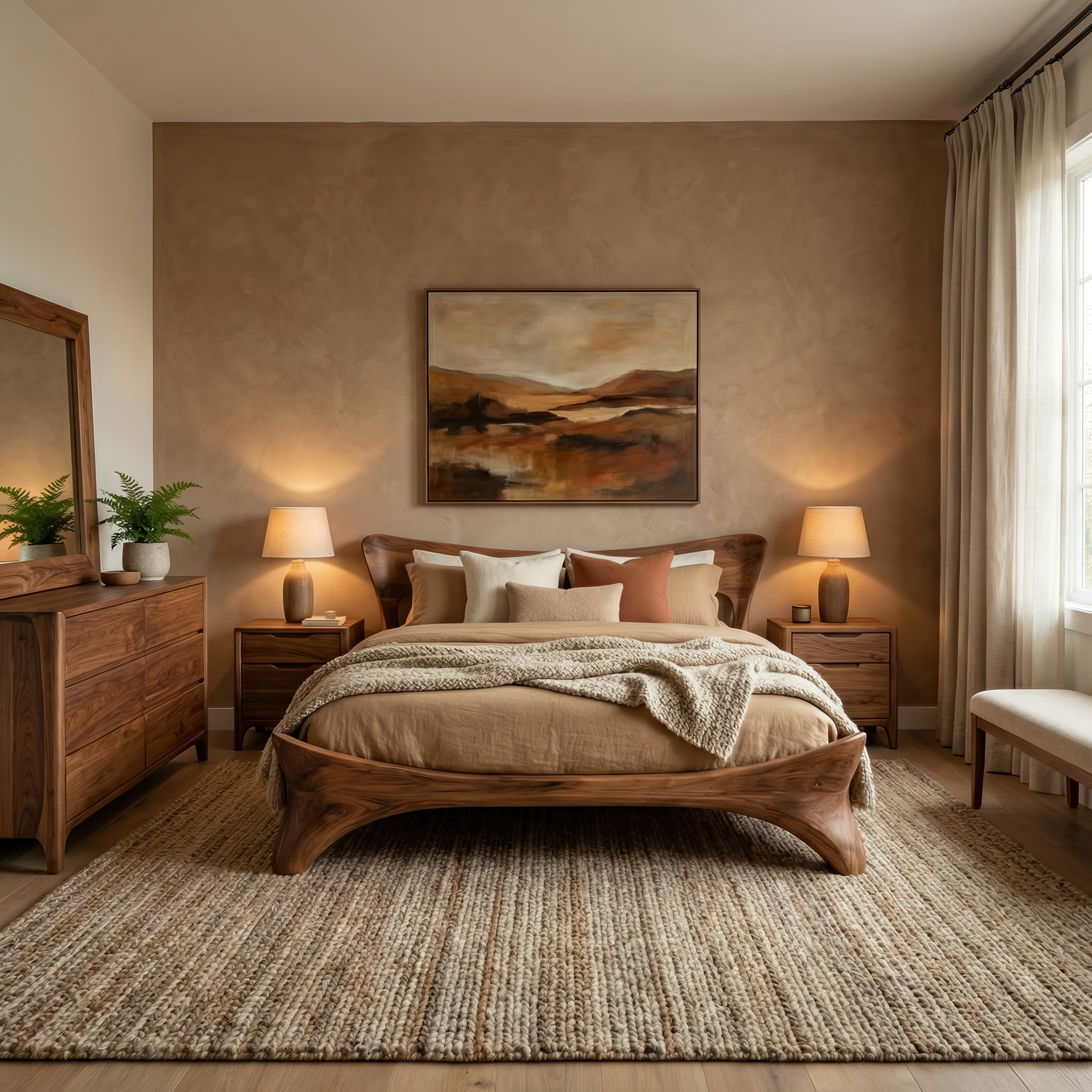 Organic Bed Frame For Bedroom Design RTTHHNWO011