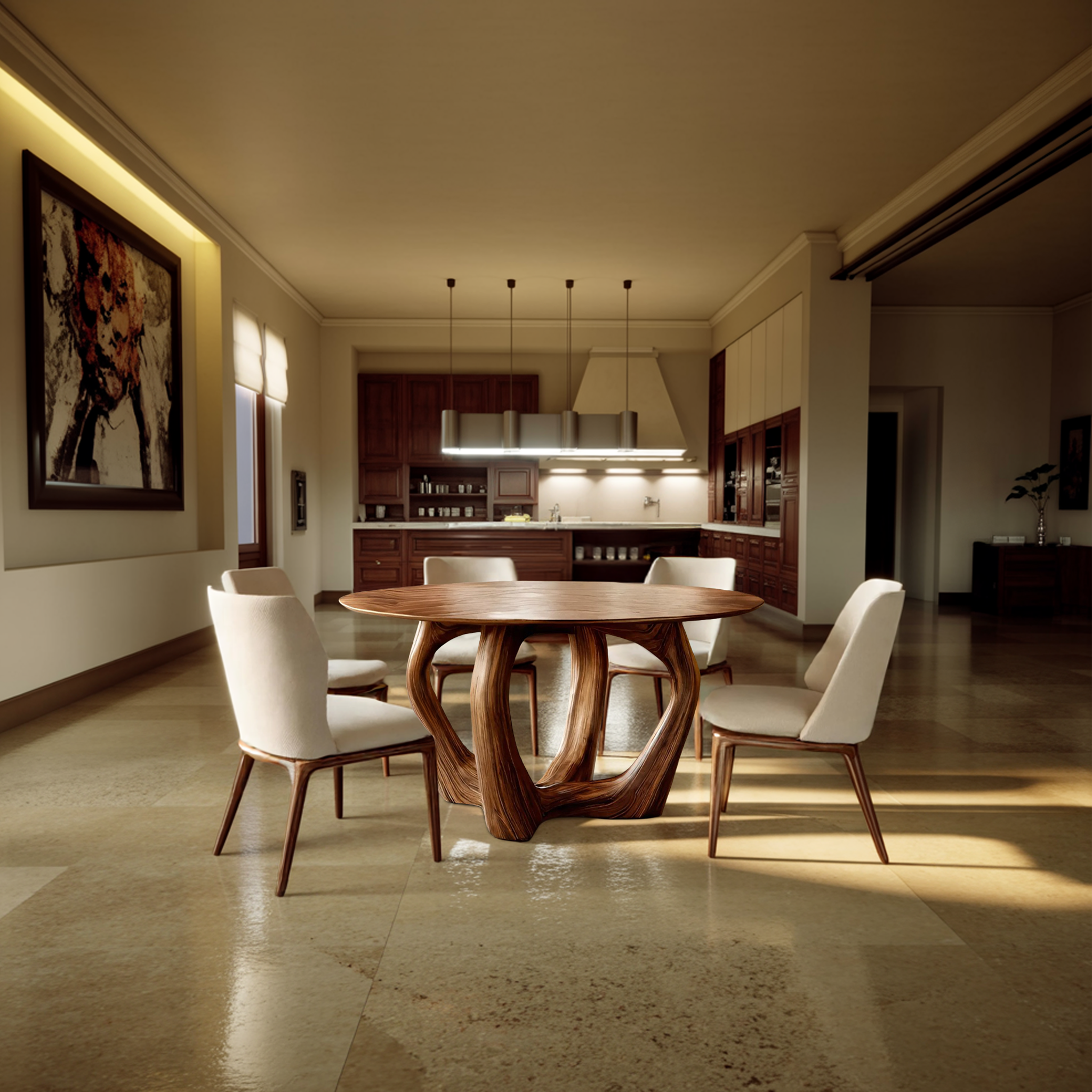 Elegant Round Dining Table For Minimalist Modern Interior RTTHTTDN023
