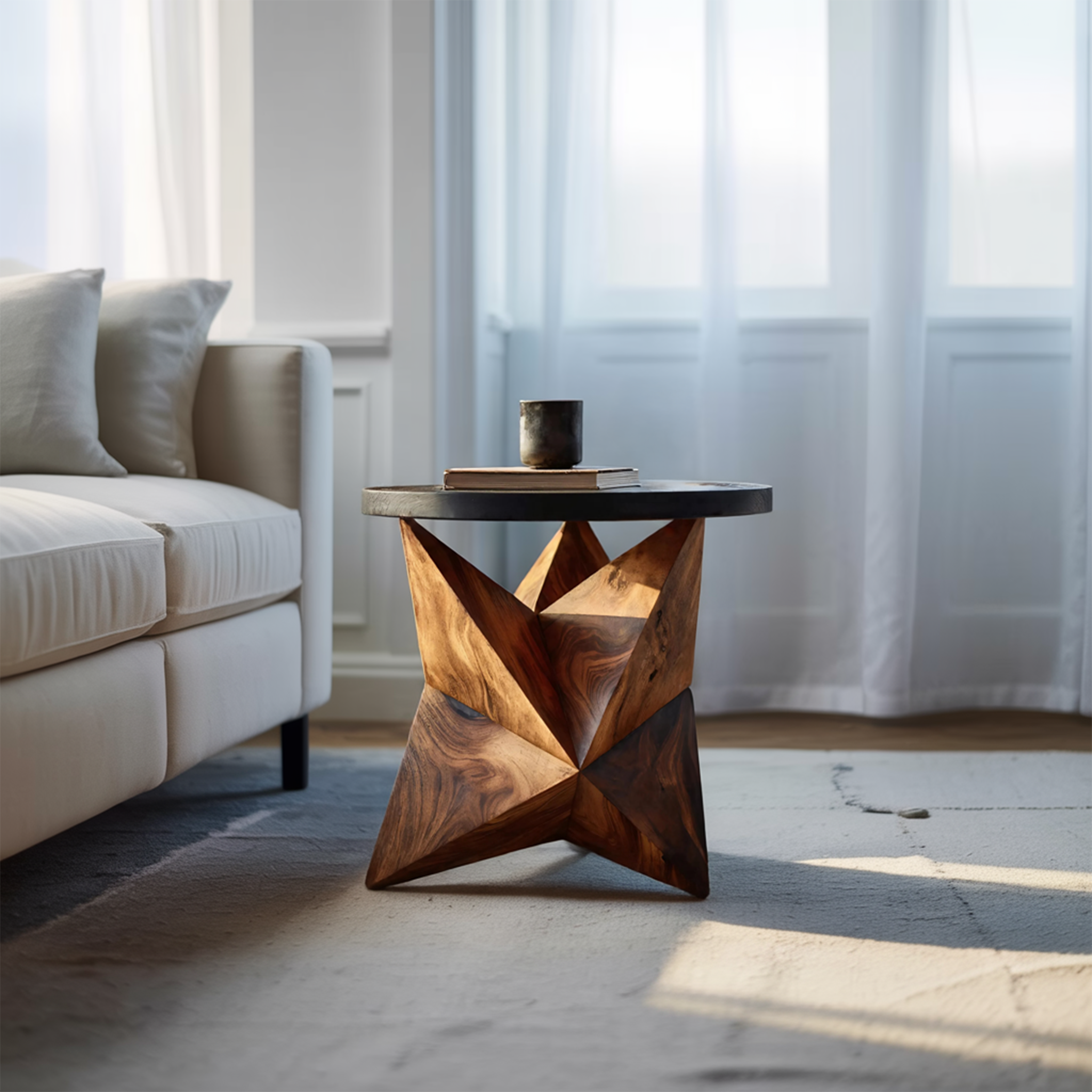 Handcrafted Wooden Side Table For Elegant Furniture Decor SILDTTNSTA009