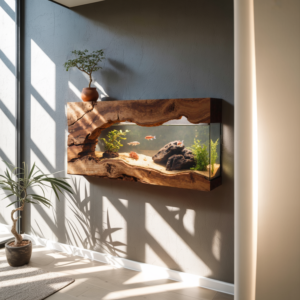 Wall Mounted Aquarium Frame For Living Room And Office SITHTTTAM001