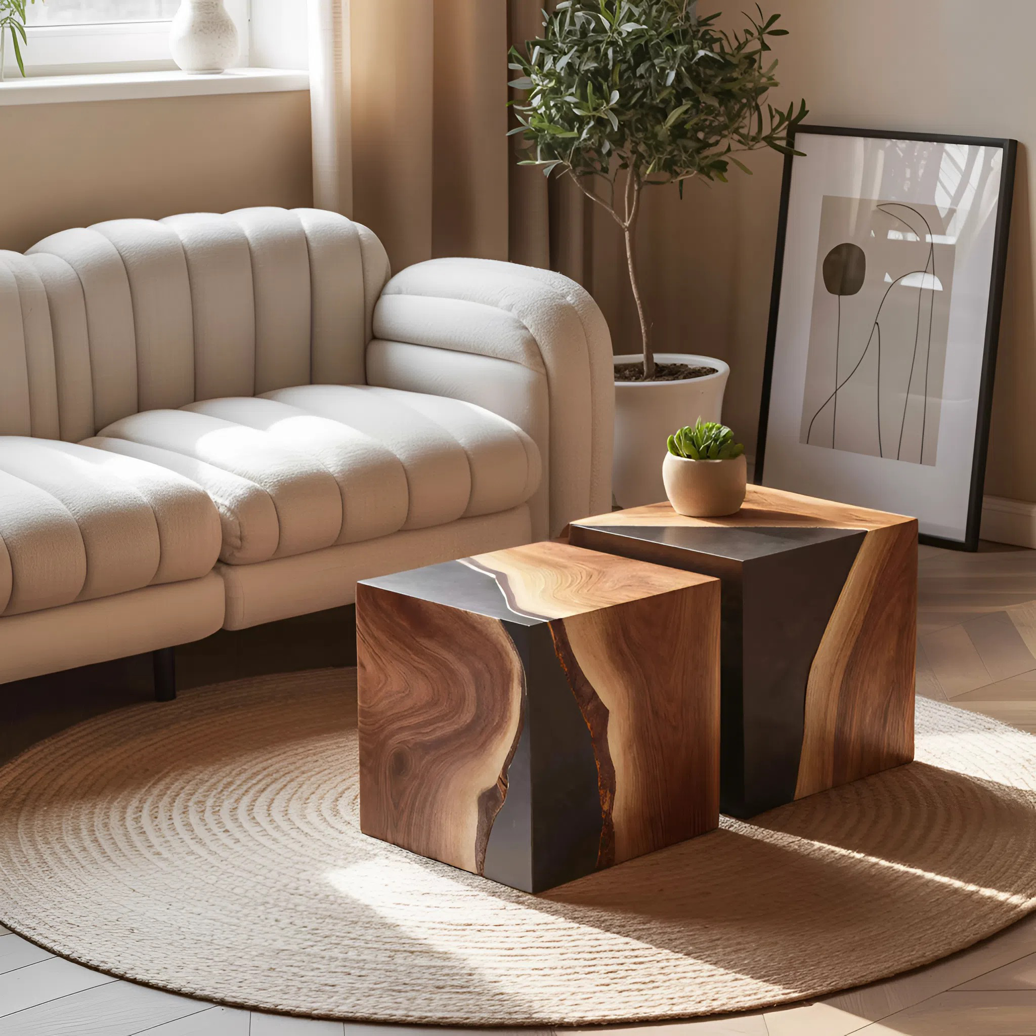 Farmhouse Low Coffee Table For Cozy Living Room Design SILDTTNCF033