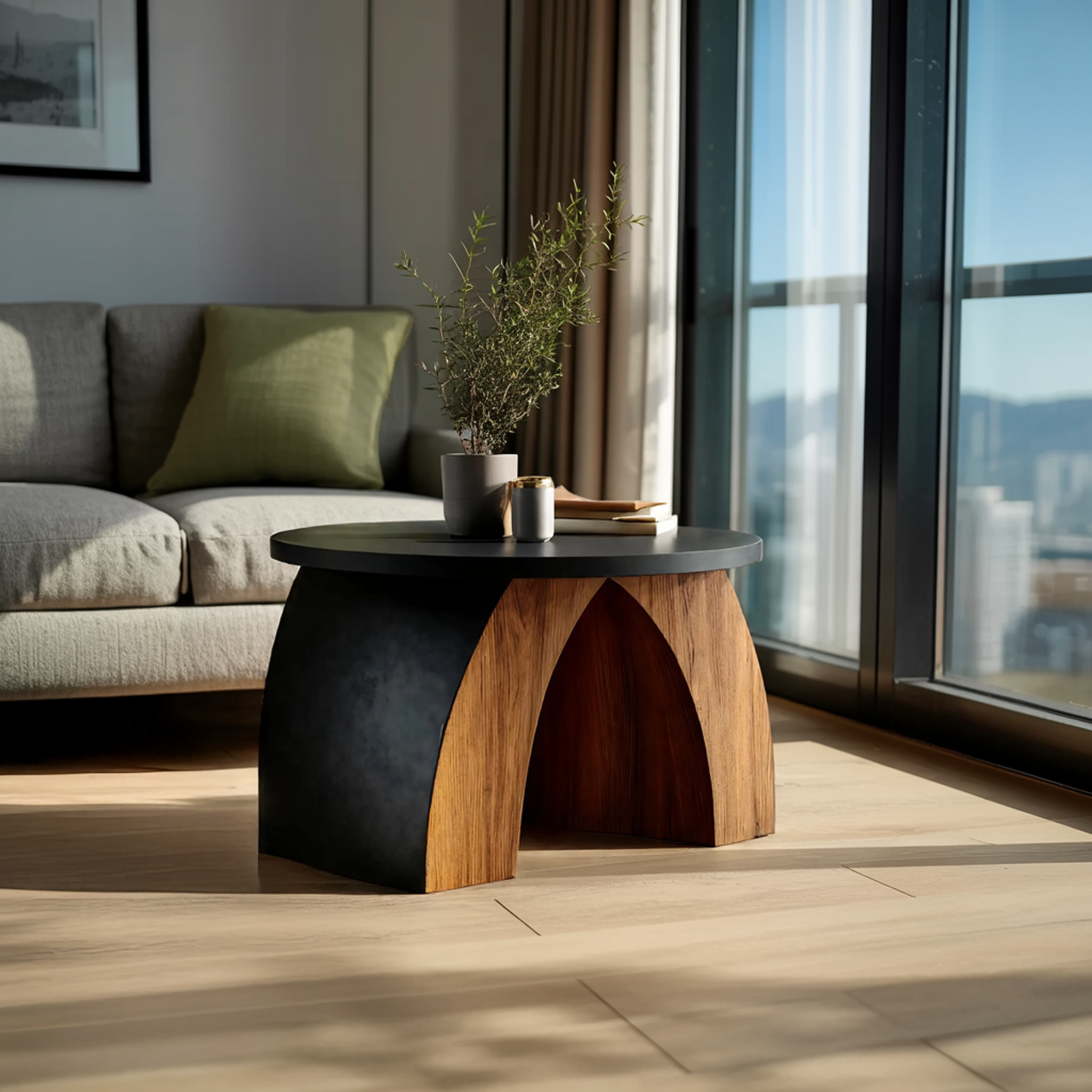 Farmhouse Wooden Side Table For Rustic Furniture Decor SILDTTNSTA002