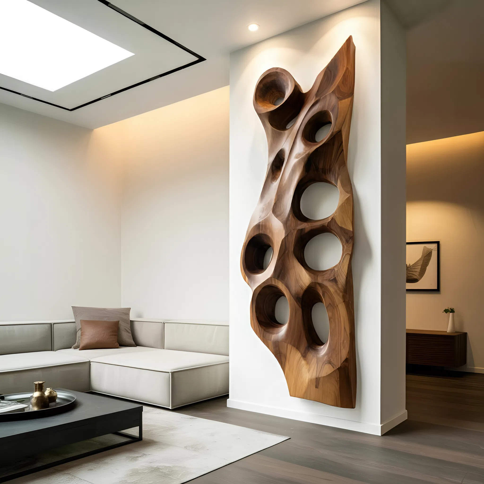 Organic Sculptural Wall Art For Entryway SITHHNWA045