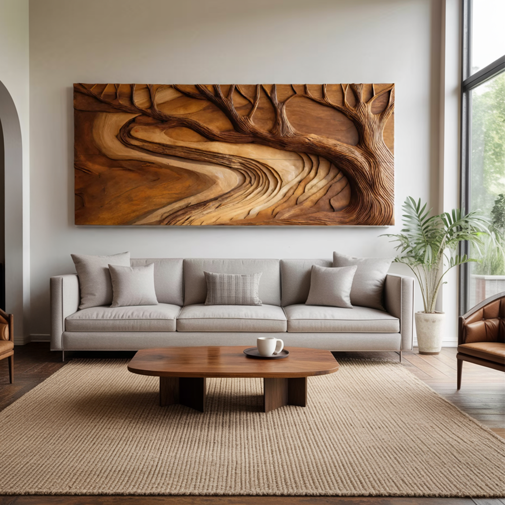 Modern Sculptural Artwork Inspired Branch For Living Decor RTTHTTWA060