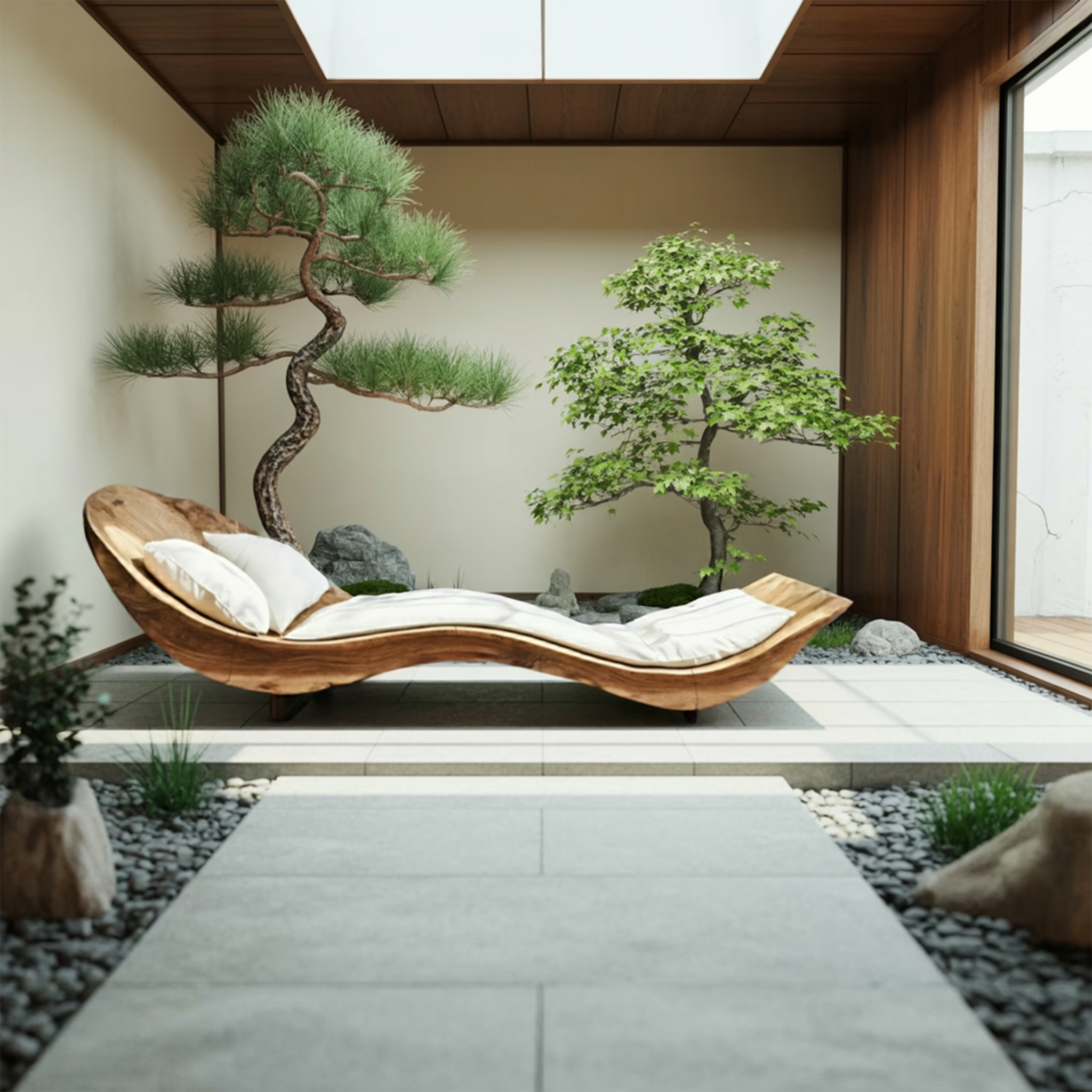Mid Century Wooden Daybed For Modern Bedroom Furniture Decor SILDTTNDB003