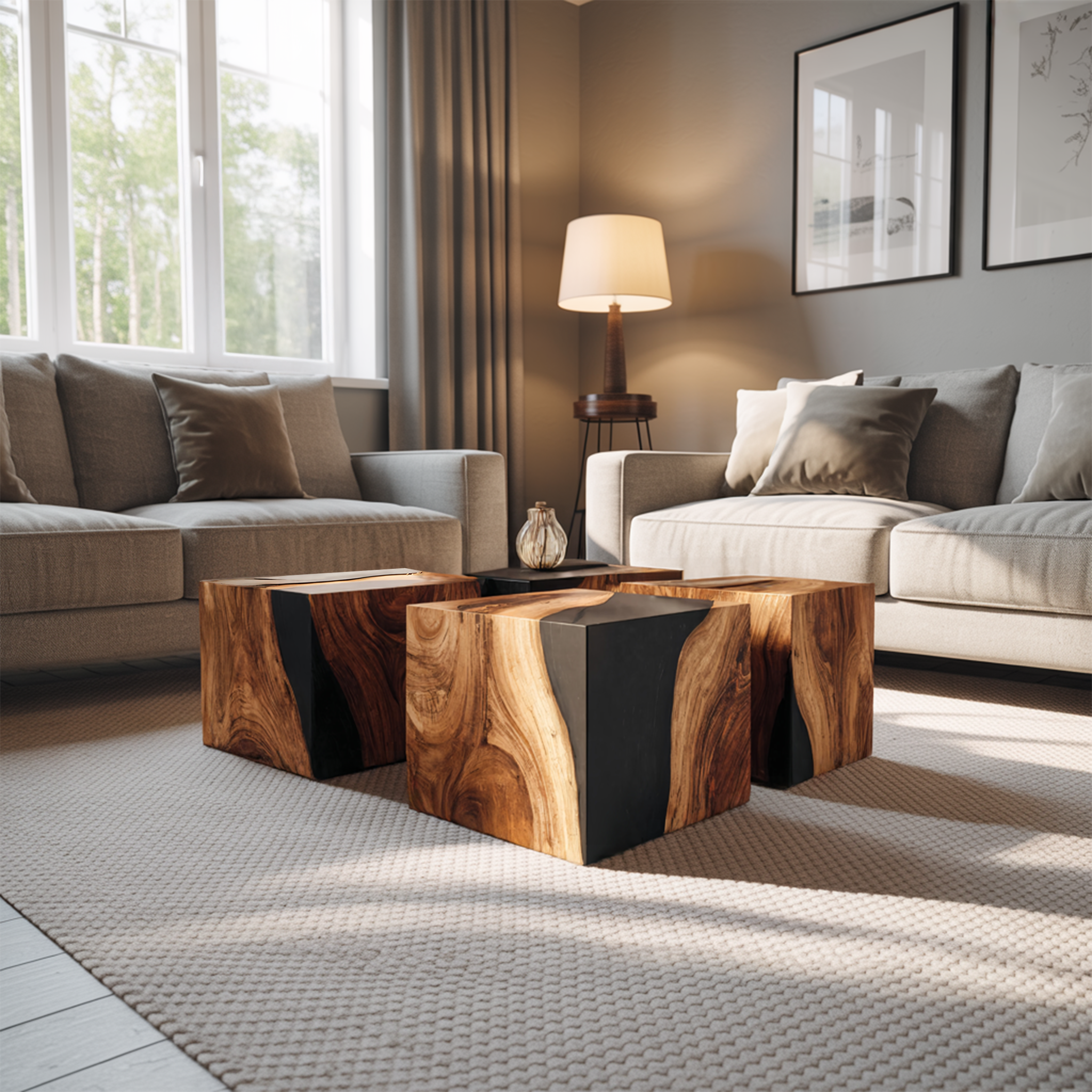 Handcrafted Low Coffee Table For Contemporary Interiors SILDTTNCF050