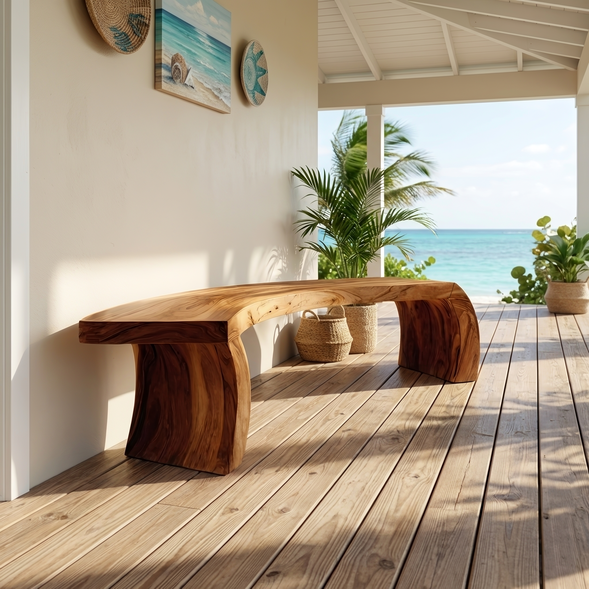 Rustic Live Edge Wood Bench For Entryway Accent Furniture SILDTTRBEN007