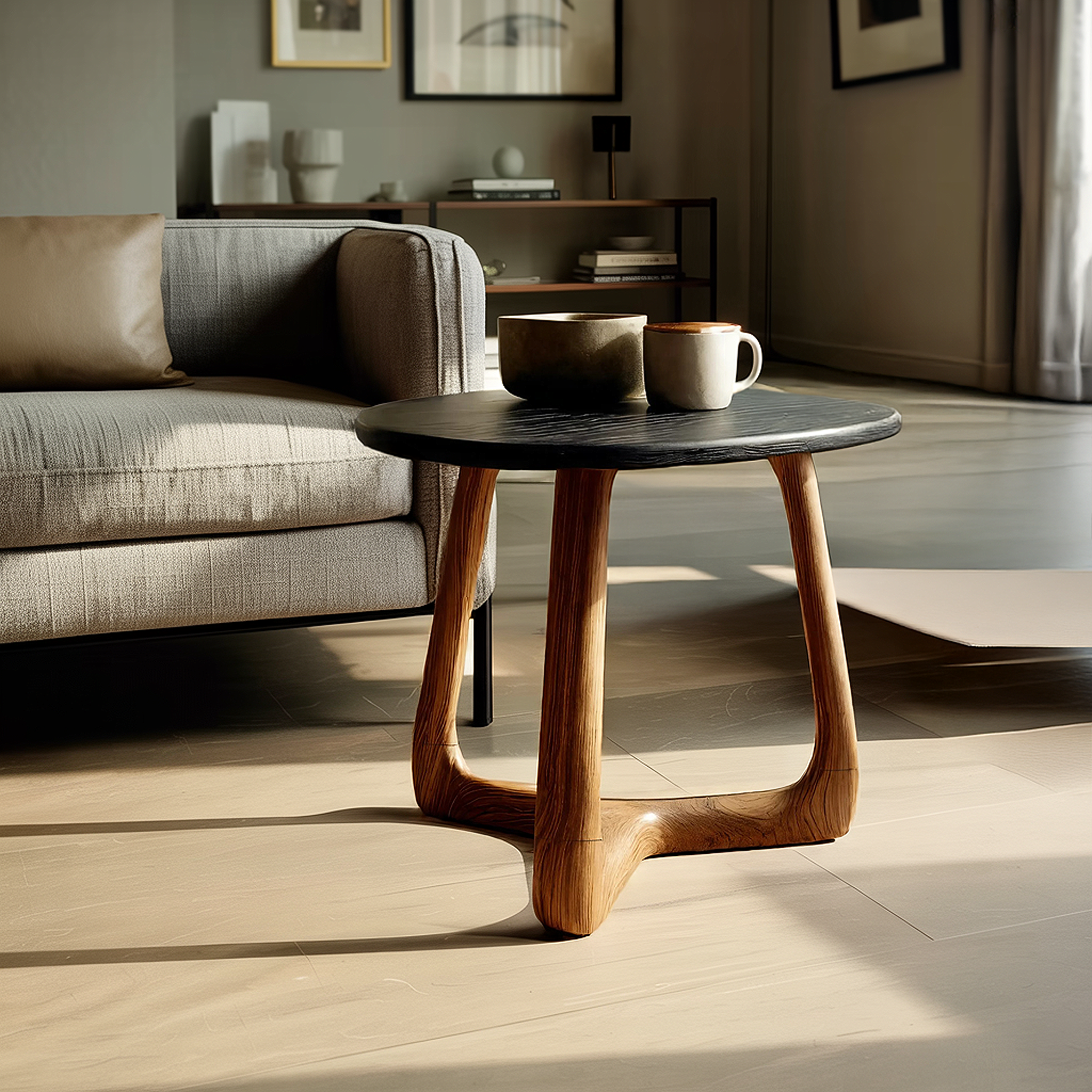 Modern Wooden Side Table For Scandinavian Living Space SILDTTNSTA031