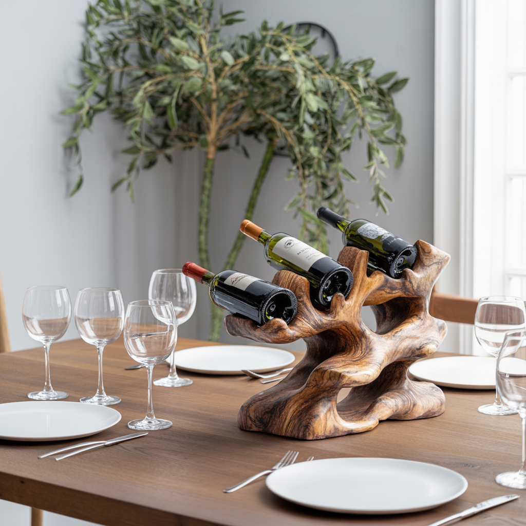 Rustic Wine Rack For Kitchen Island Rustic Feature SILDTTNWH014