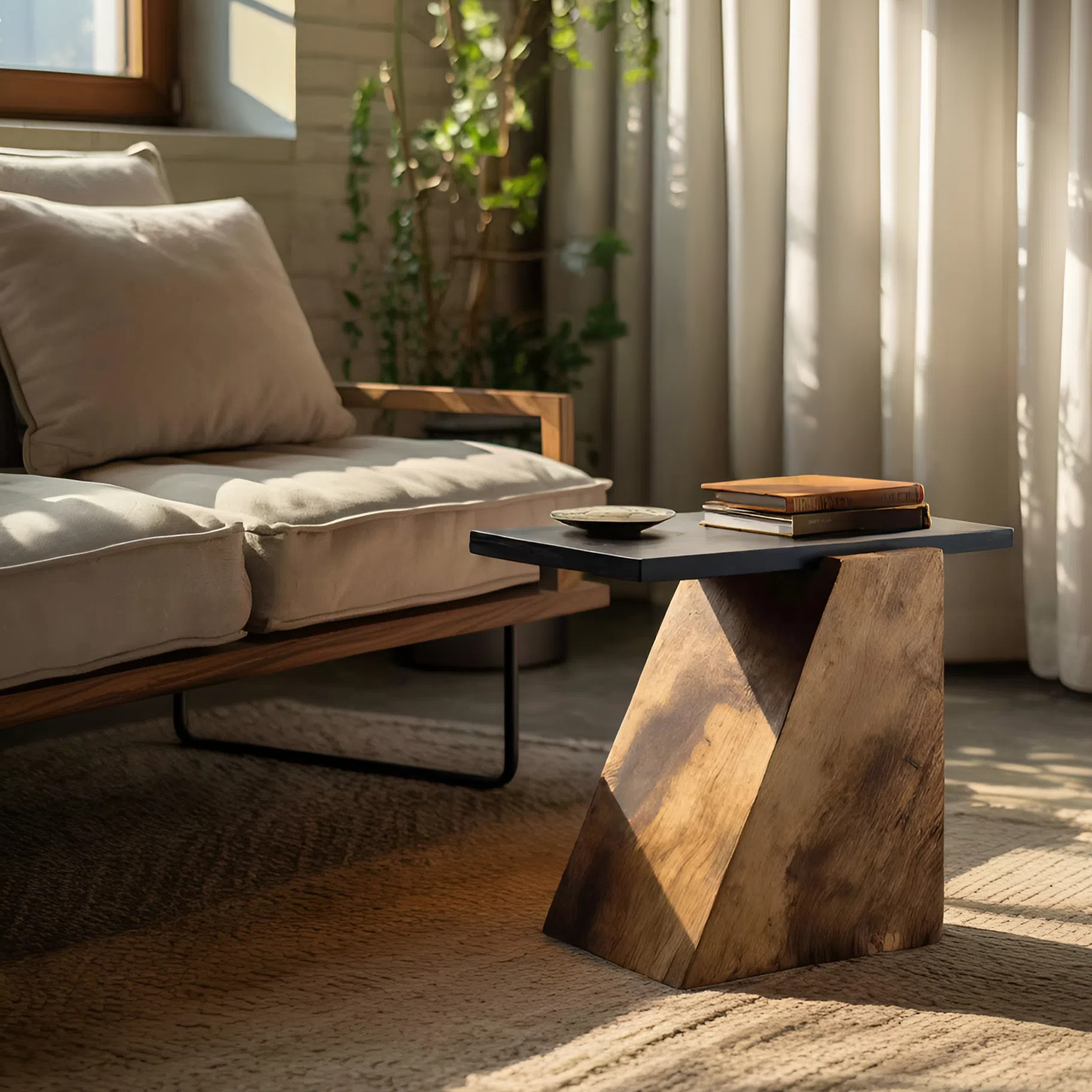 Modern Wooden Side Table For Luxury Living Room Design SILDTTNSTA016