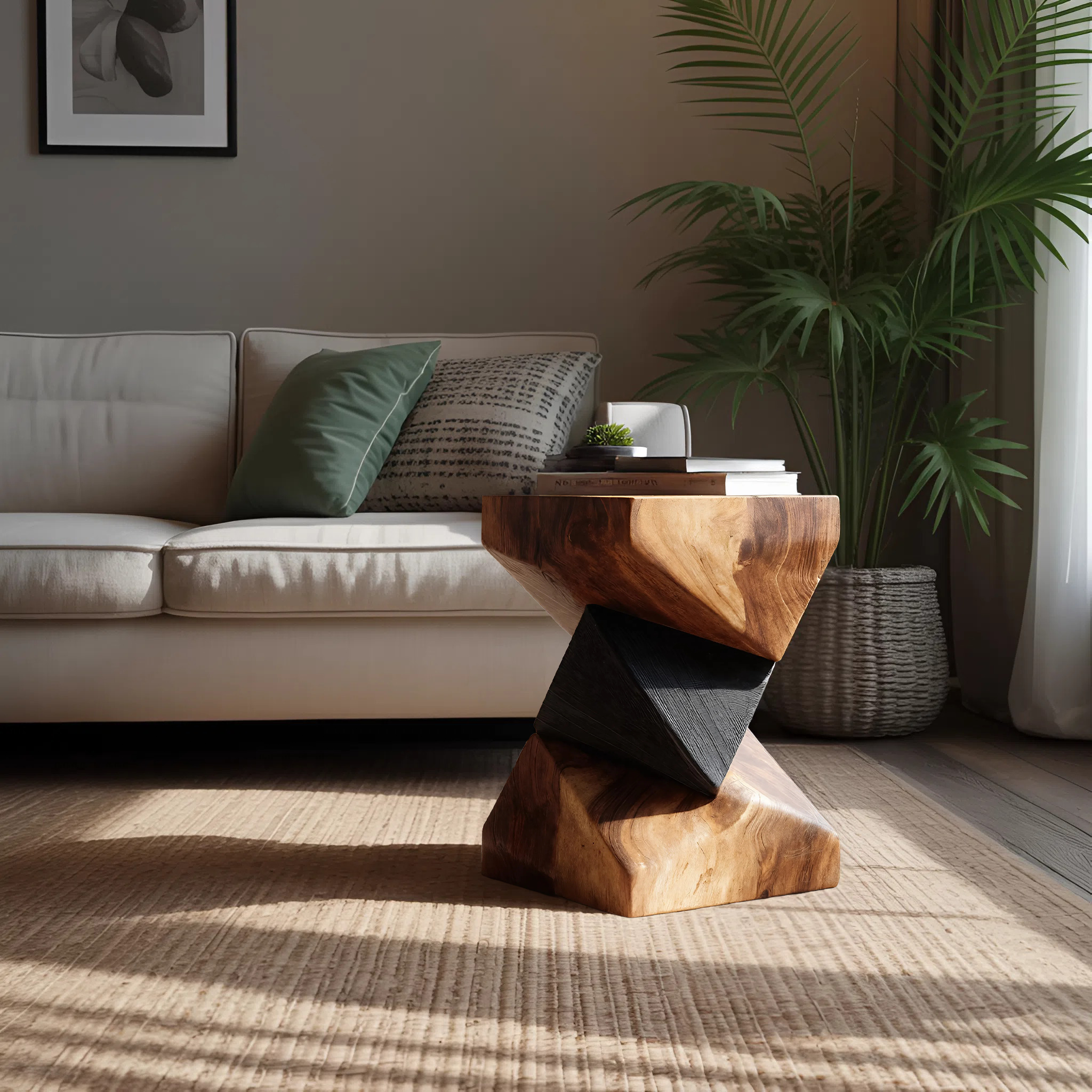Farmhouse Wooden Side Table For Modern Farmhouse Decor SILDTTNSTA033