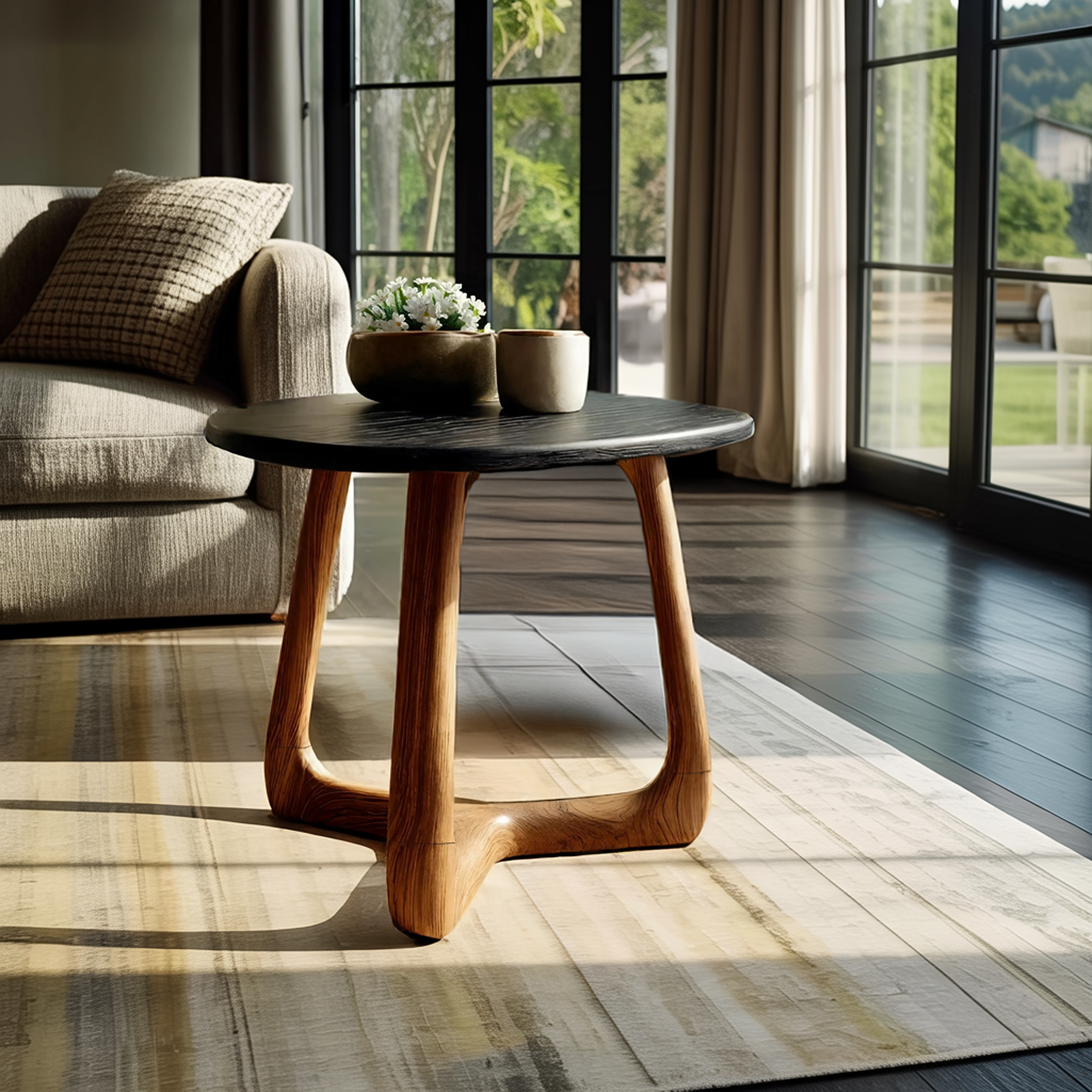 Modern Wooden Side Table For Scandinavian Living Space SILDTTNSTA031