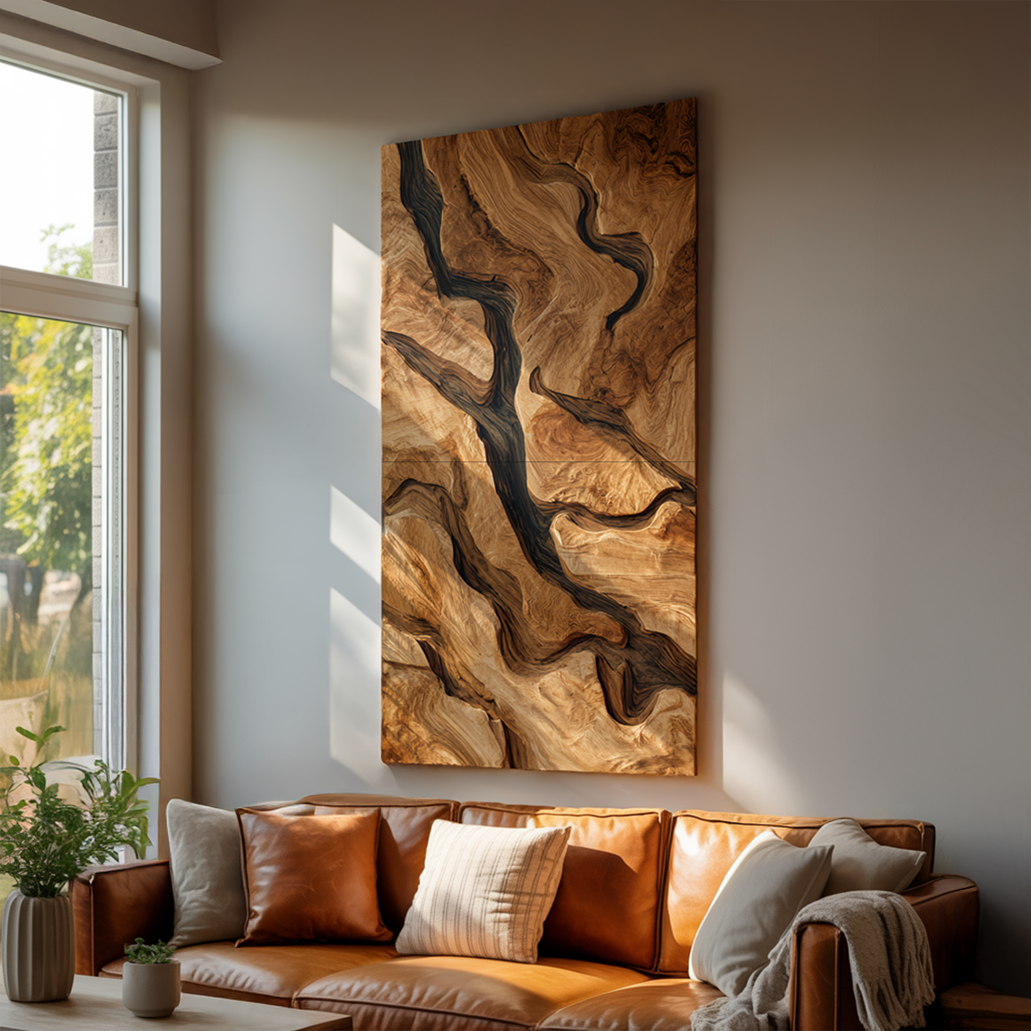 Handcrafted Wooden Wall Art Sculpture For Bedroom SILDTTRWA035