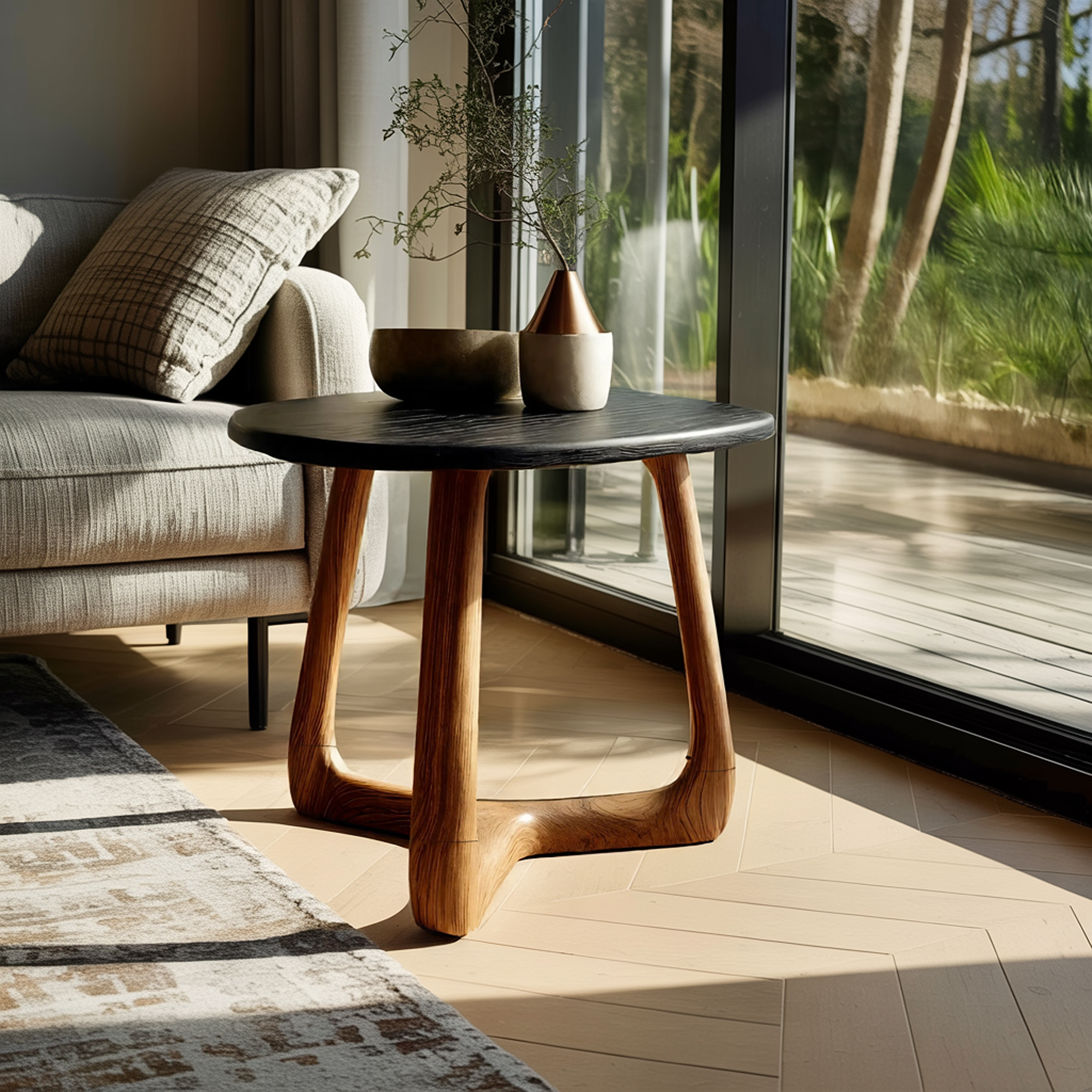 Modern Wooden Side Table For Scandinavian Living Space SILDTTNSTA031