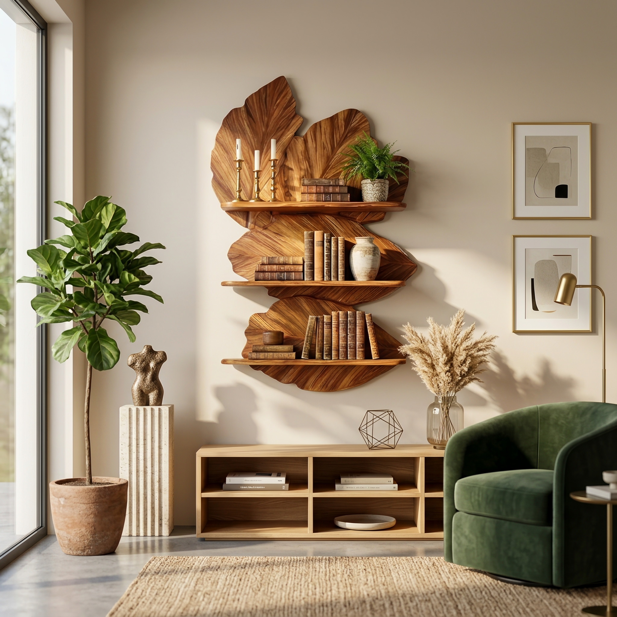Modern Live Edge Floating Shelf For Bedroom Wall Decor Storage SILDTTRWMS014
