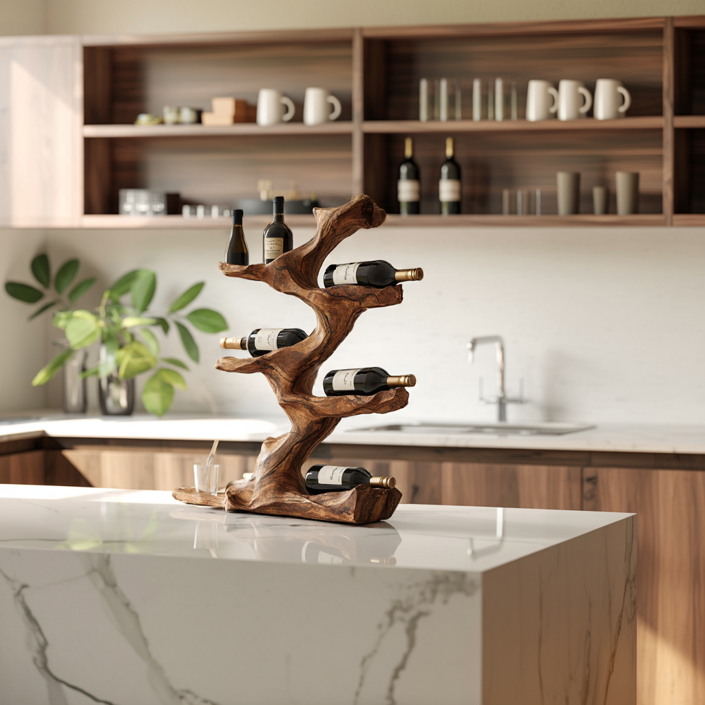Rustic Wine Holder For Furniture Display Shelf Ideas SILDTTNWH010