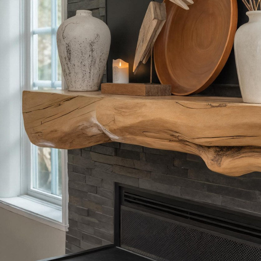 Natural Mantel Shelf For Fireplace Or Entryway SITHHNFS006