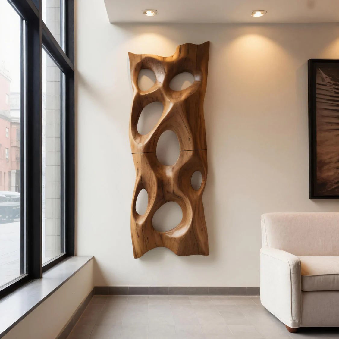 Contemporary Sculptural Wall Art With Abstract Design For Entryway SITHHNWA024
