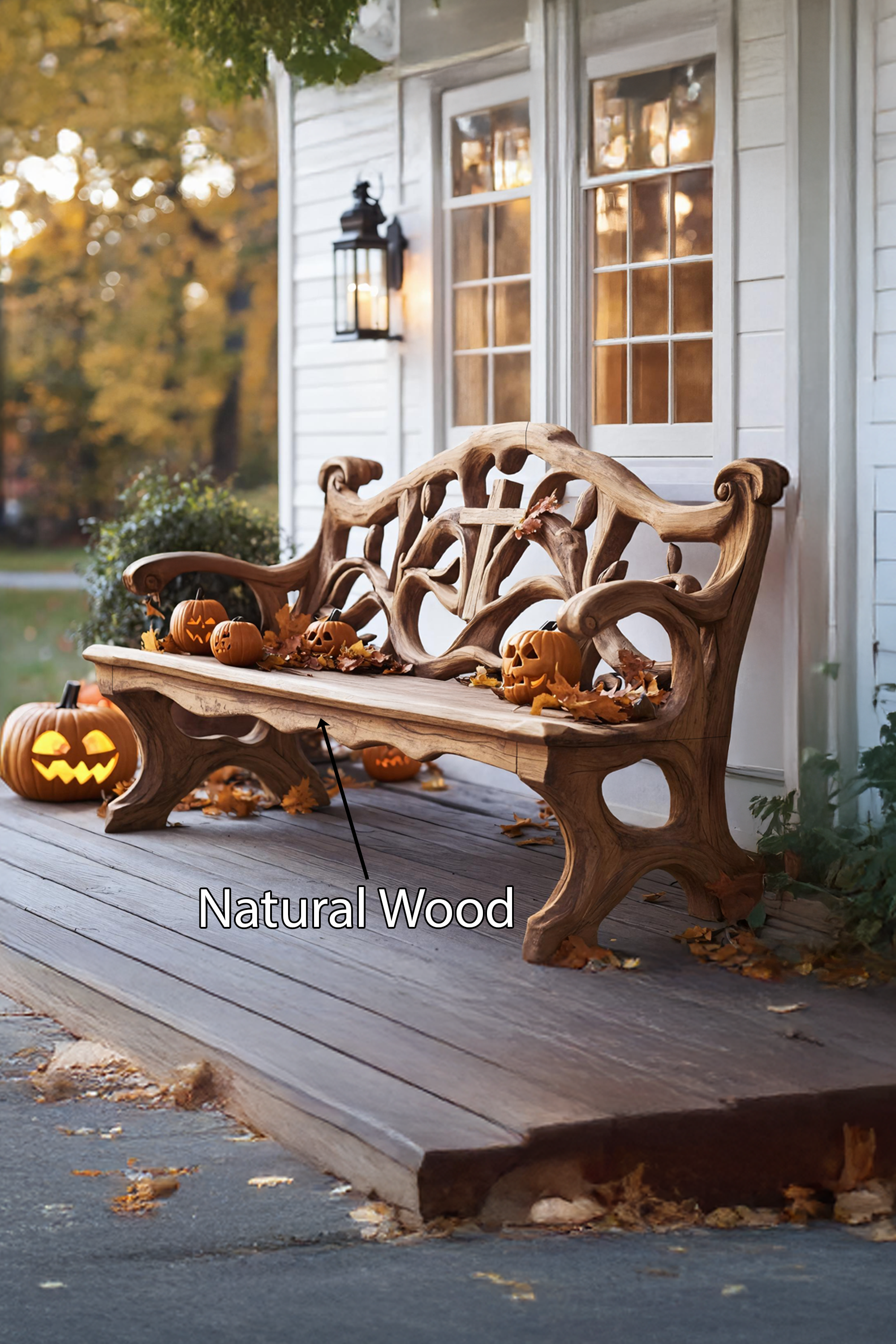 Farmhouse Wooden Bench For Living Room And Entryway Furniture SILDTTNHOB024
