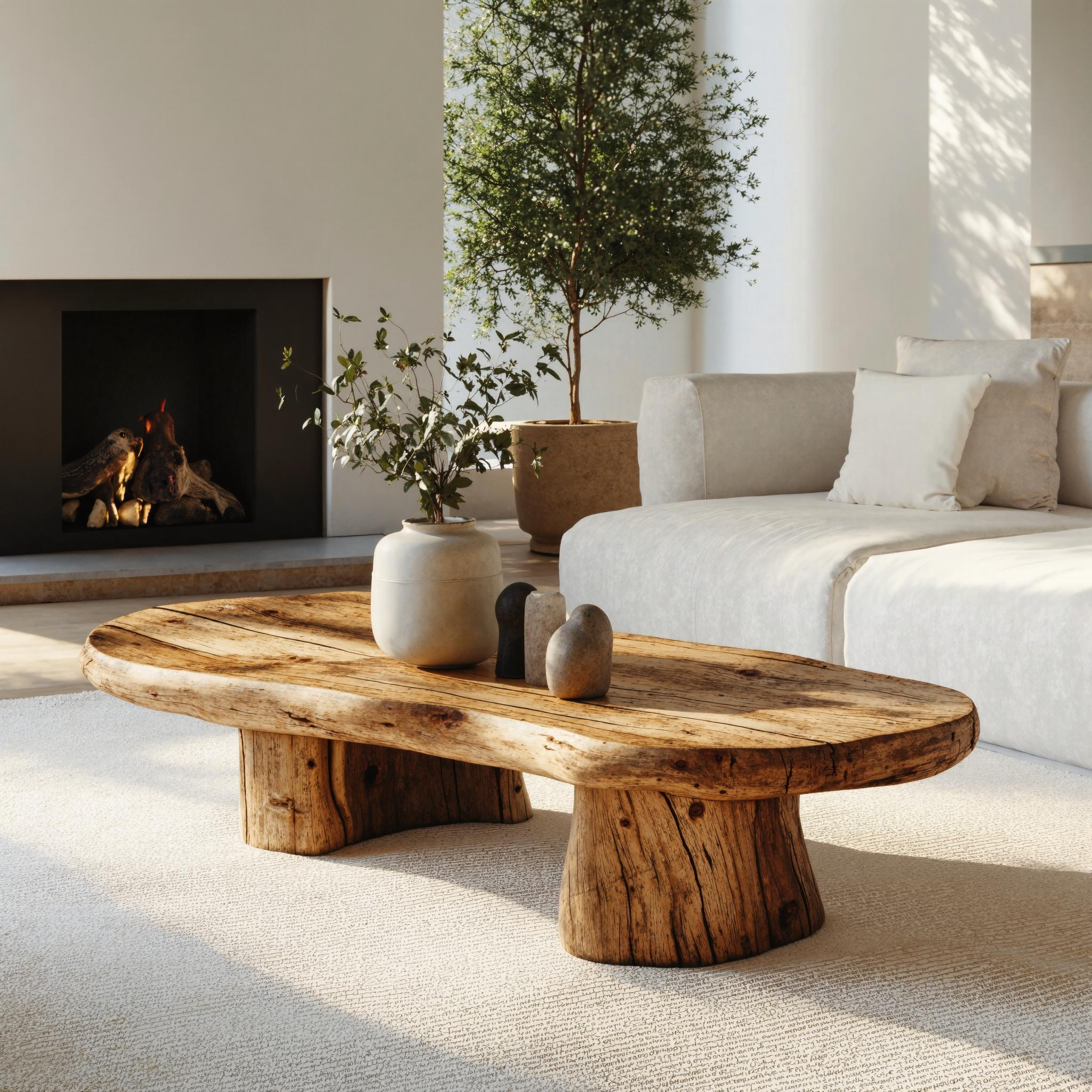 Modern Minimalist Wood Coffee Table For Home SILDTCF089