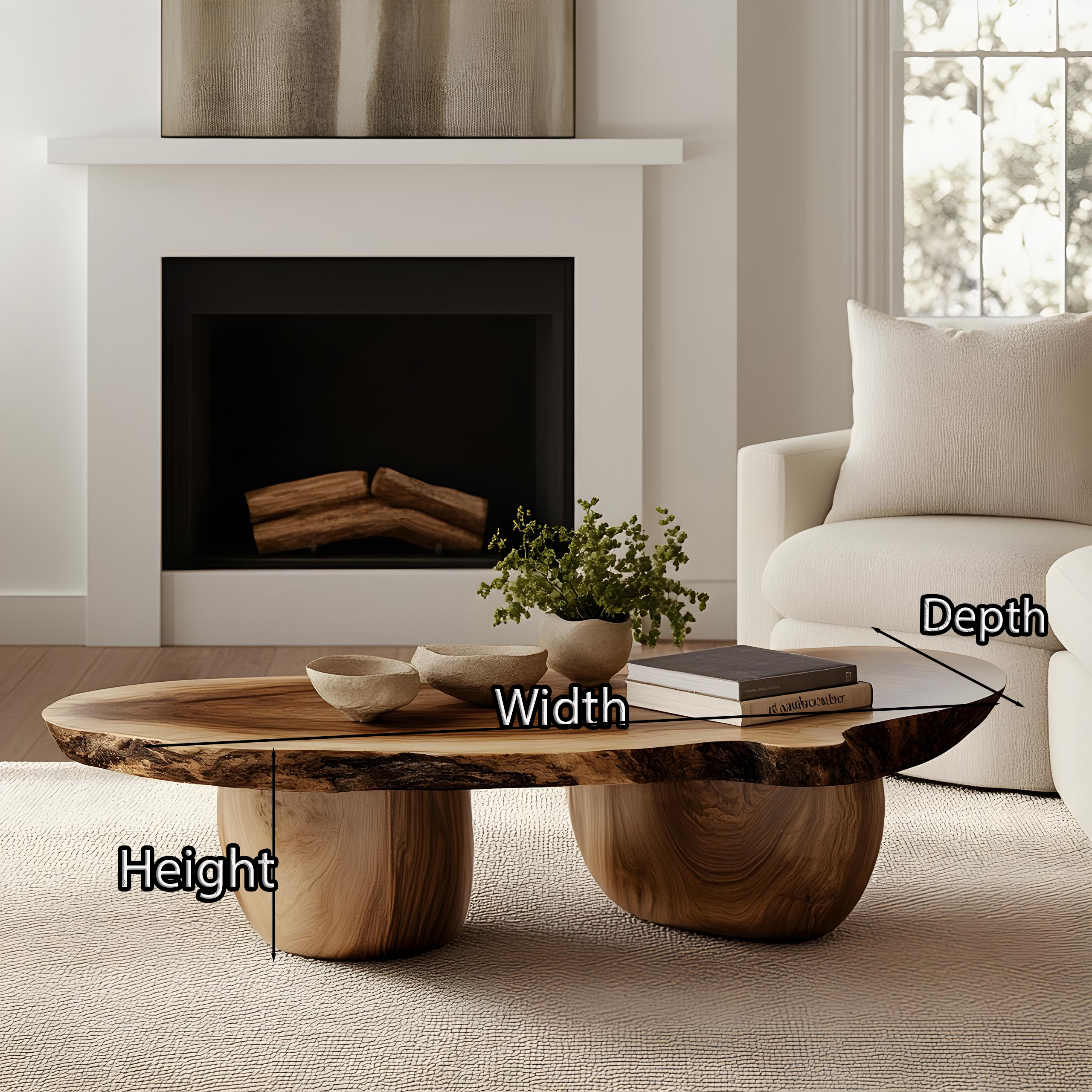 Refined Natural Wood Coffee Table for Cozy Living Room Makeovers SILDTCF131