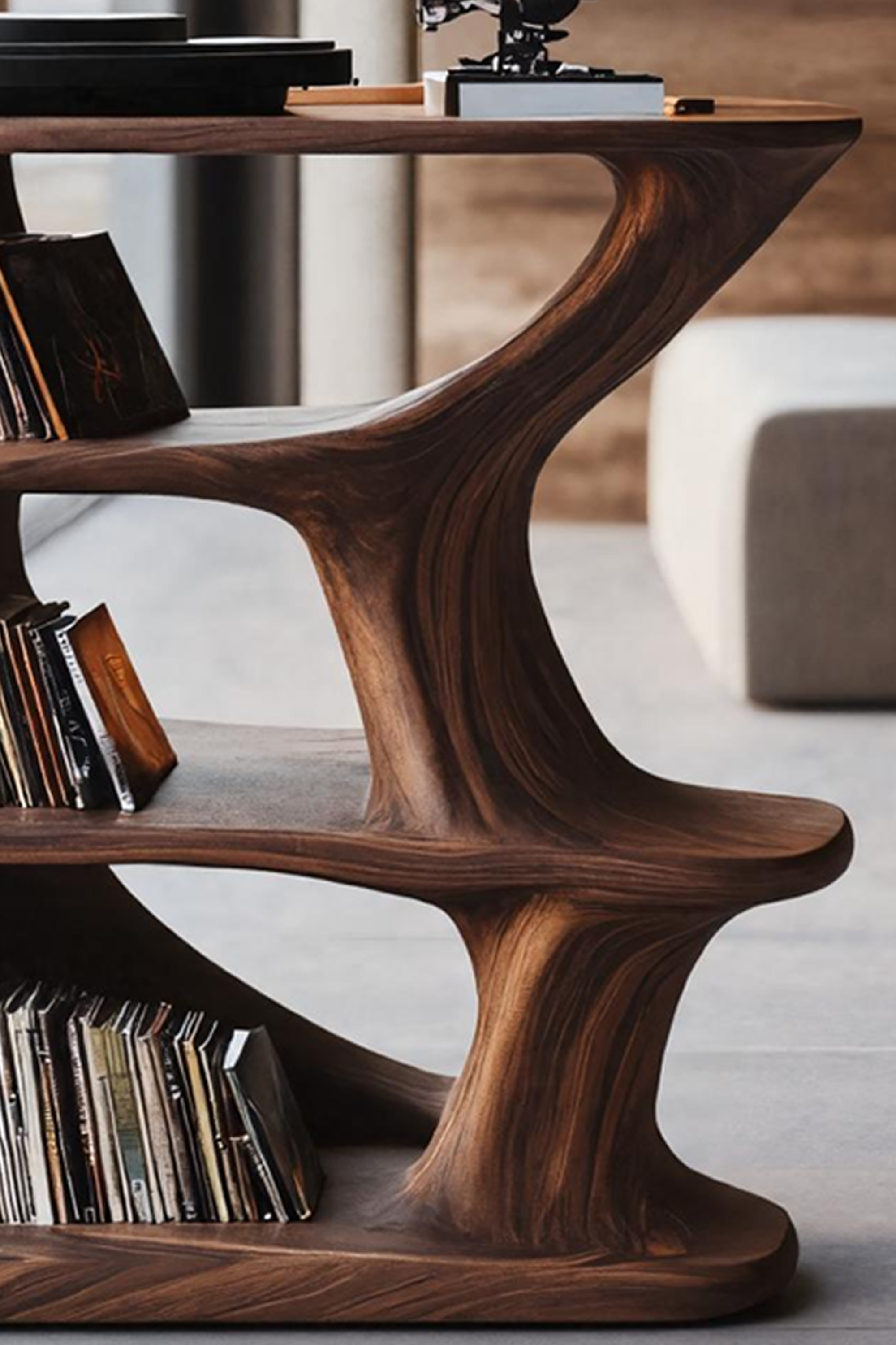 Rustic Wood Media Console For Livingroom Storage SILDTTRRPT029