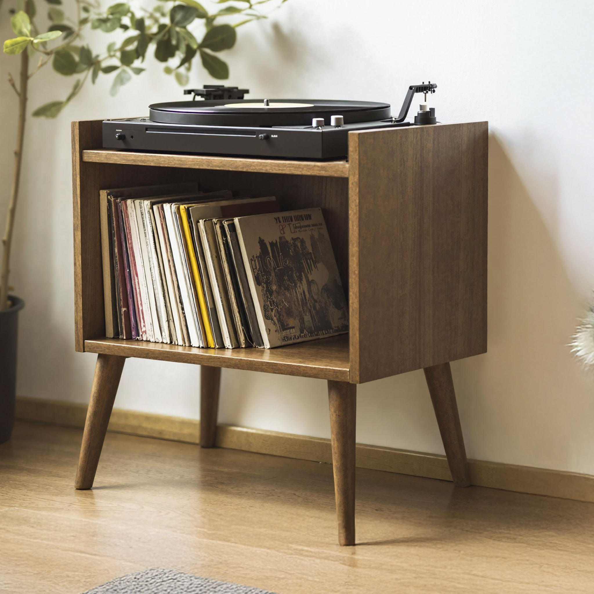 Durable Record Player Stand For Living Room, Bedroom, Office SILDTRPT008