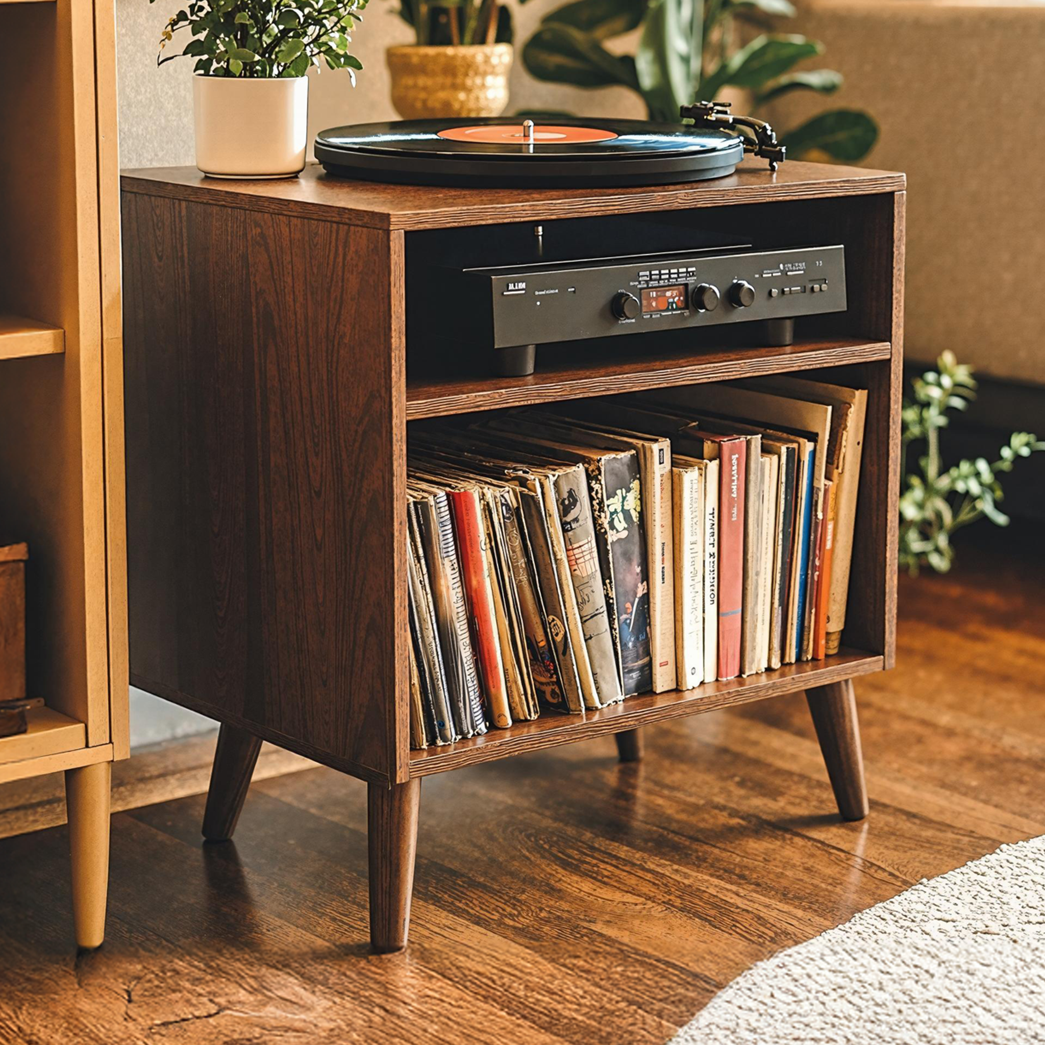 Practical Record Player Stand For Living Room, Bedroom, Office, Hallway SILDTRPT009