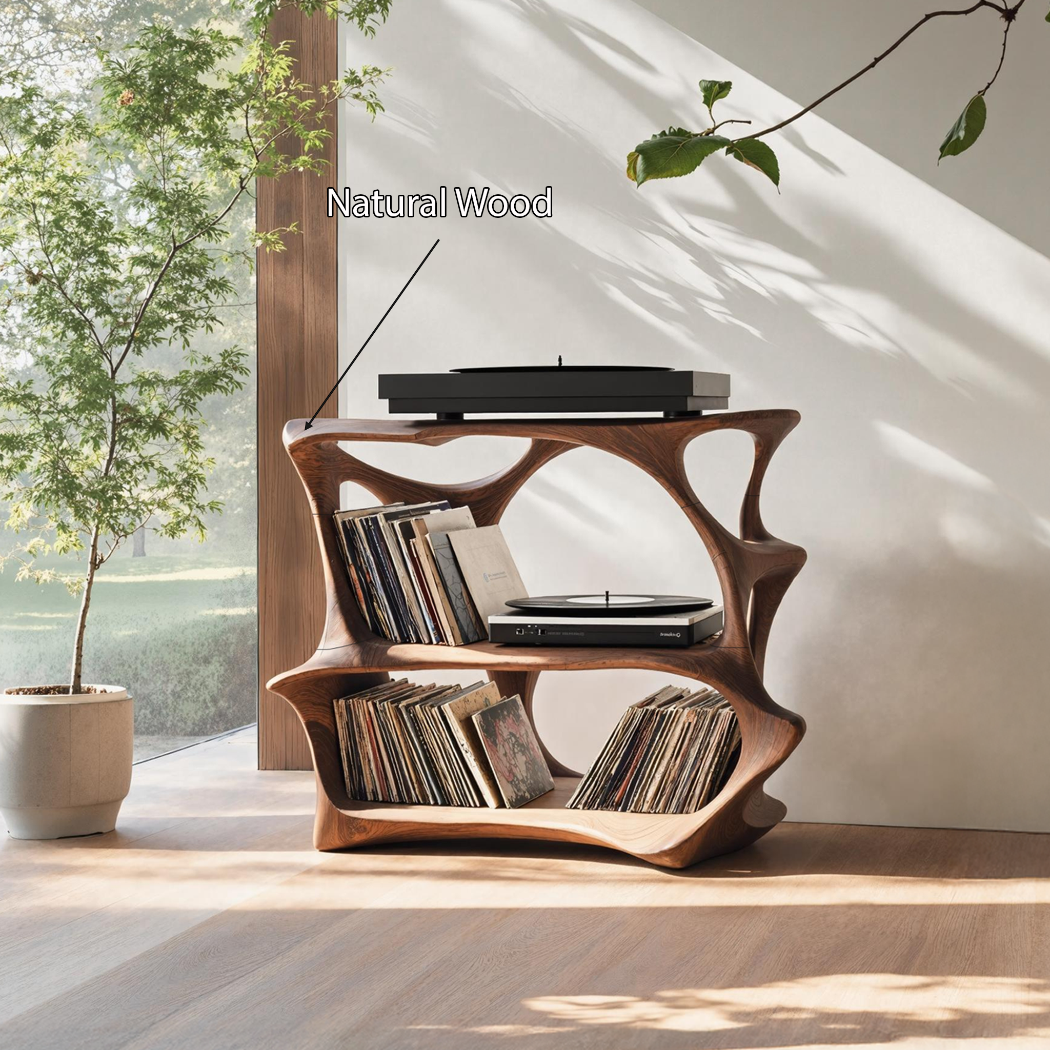 Farmhouse Wooden Media Stand Entryway Decor Charm SILDTTNRPT006