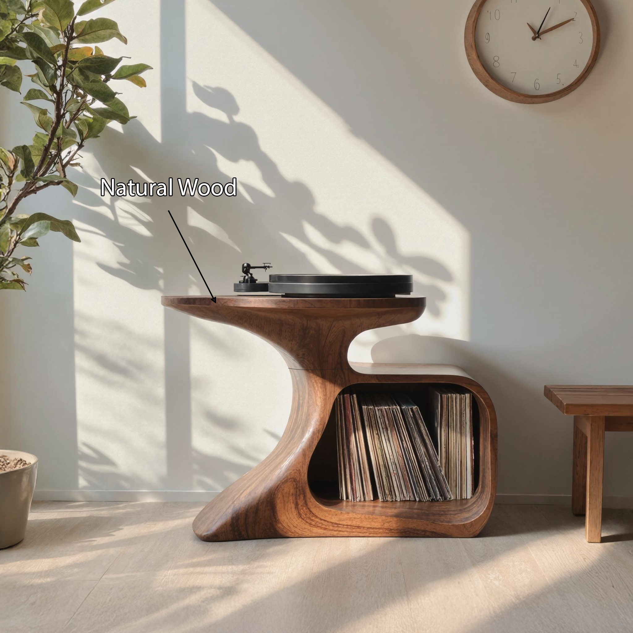 Handcrafted Record Stand Artisan Living Room Decor SILDTRPT031