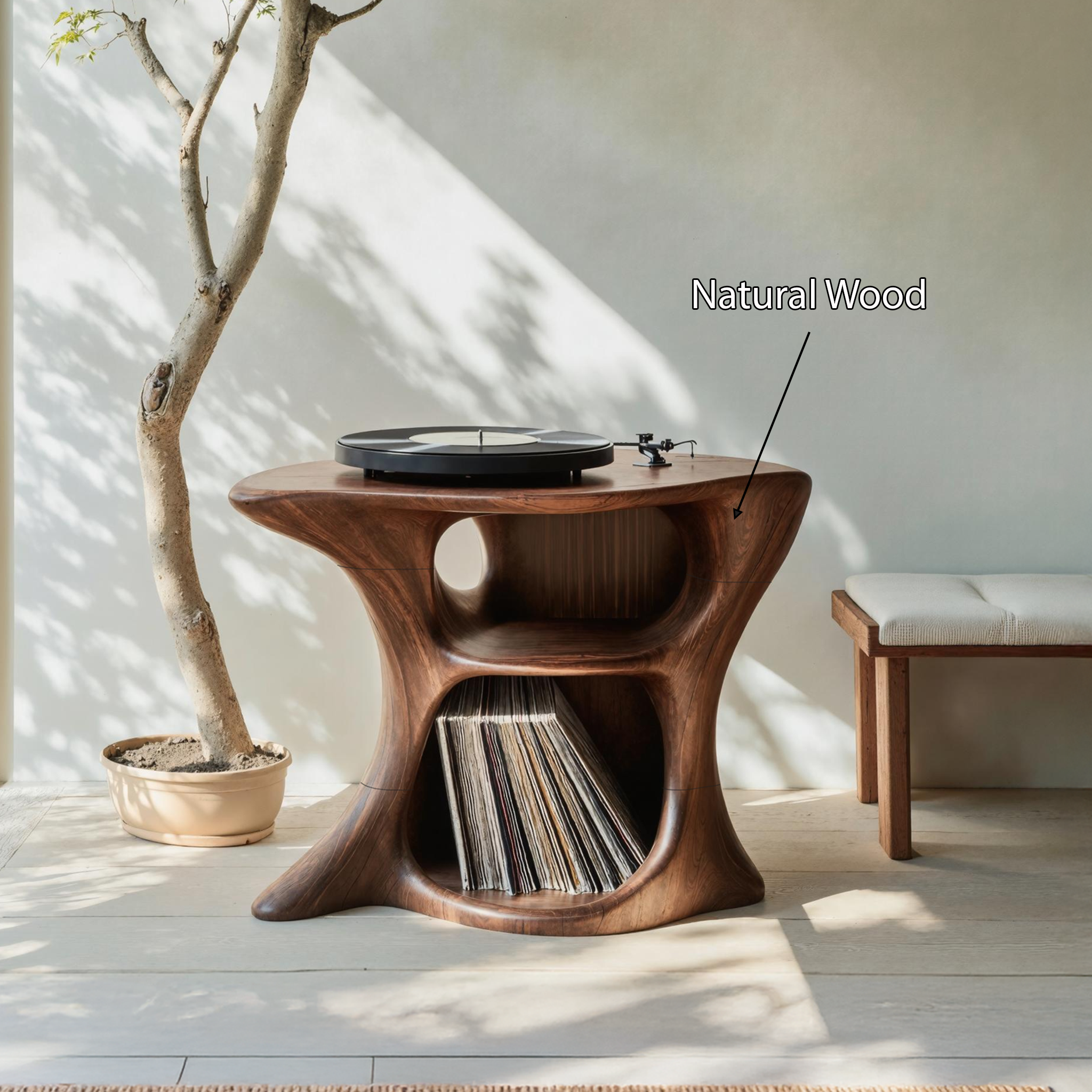 Farmhouse Wooden Media Stand Home Decor Accents SILDTRPT034