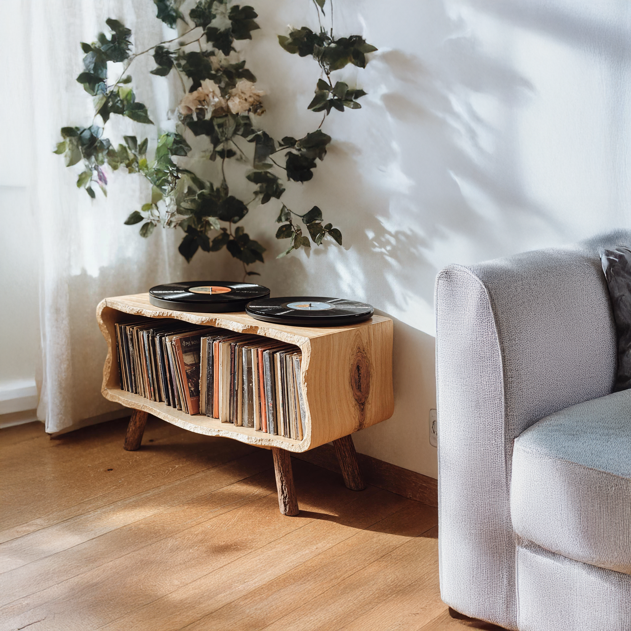 Stylish Record Player Stand For Living Room, Bedroom, Office SILDTRPT001