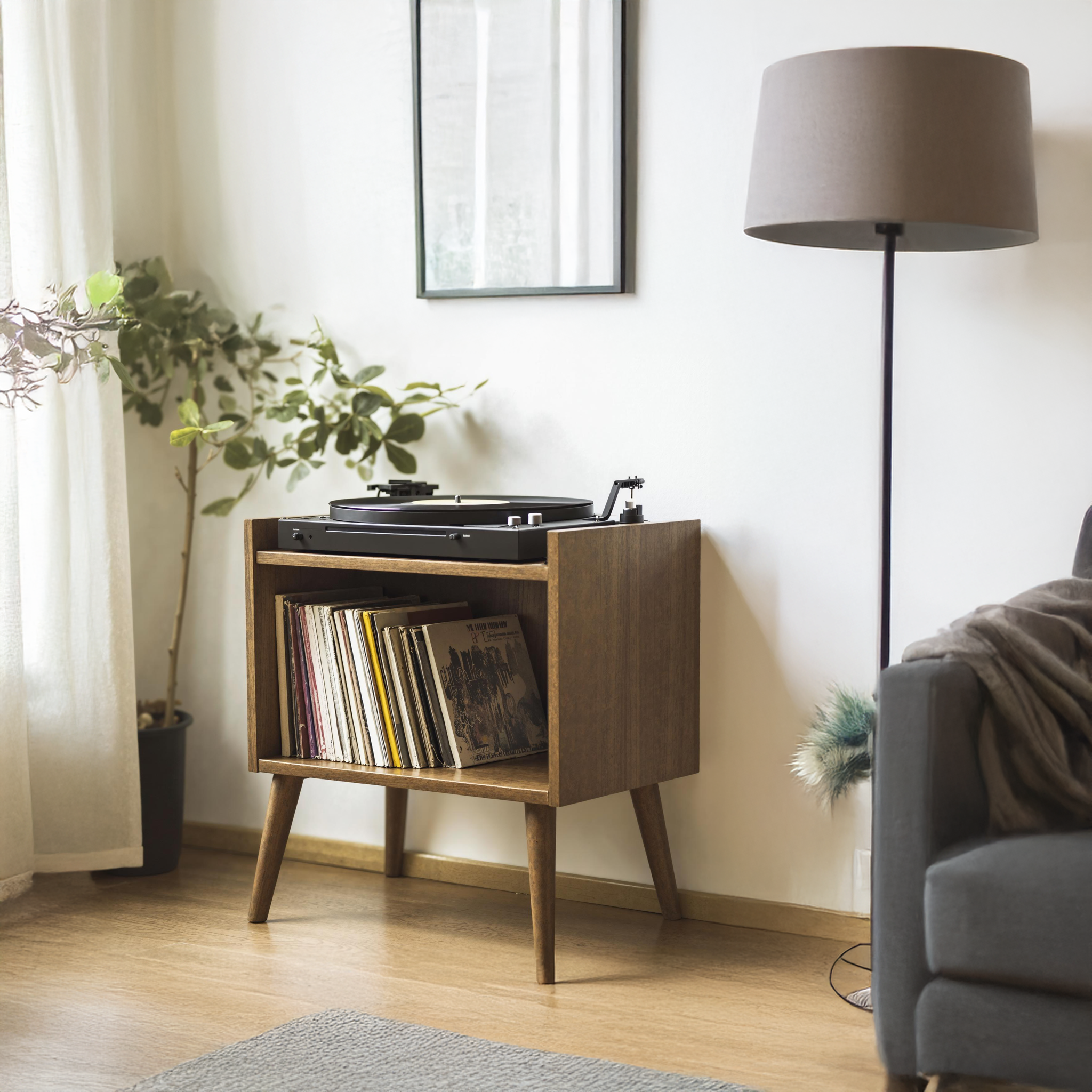 Durable Record Player Stand For Living Room, Bedroom, Office SILDTRPT008