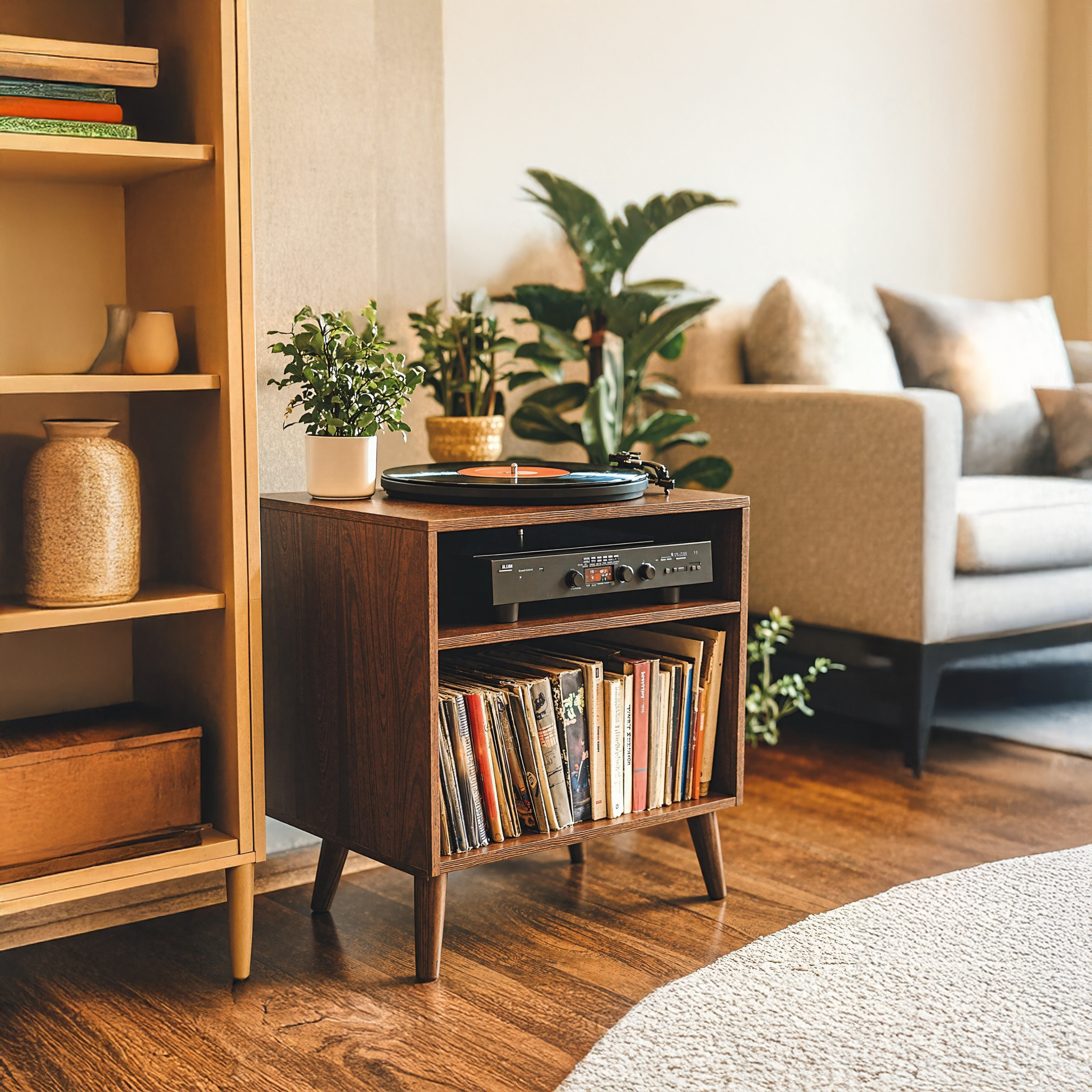 Practical Record Player Stand For Living Room, Bedroom, Office, Hallway SILDTRPT009