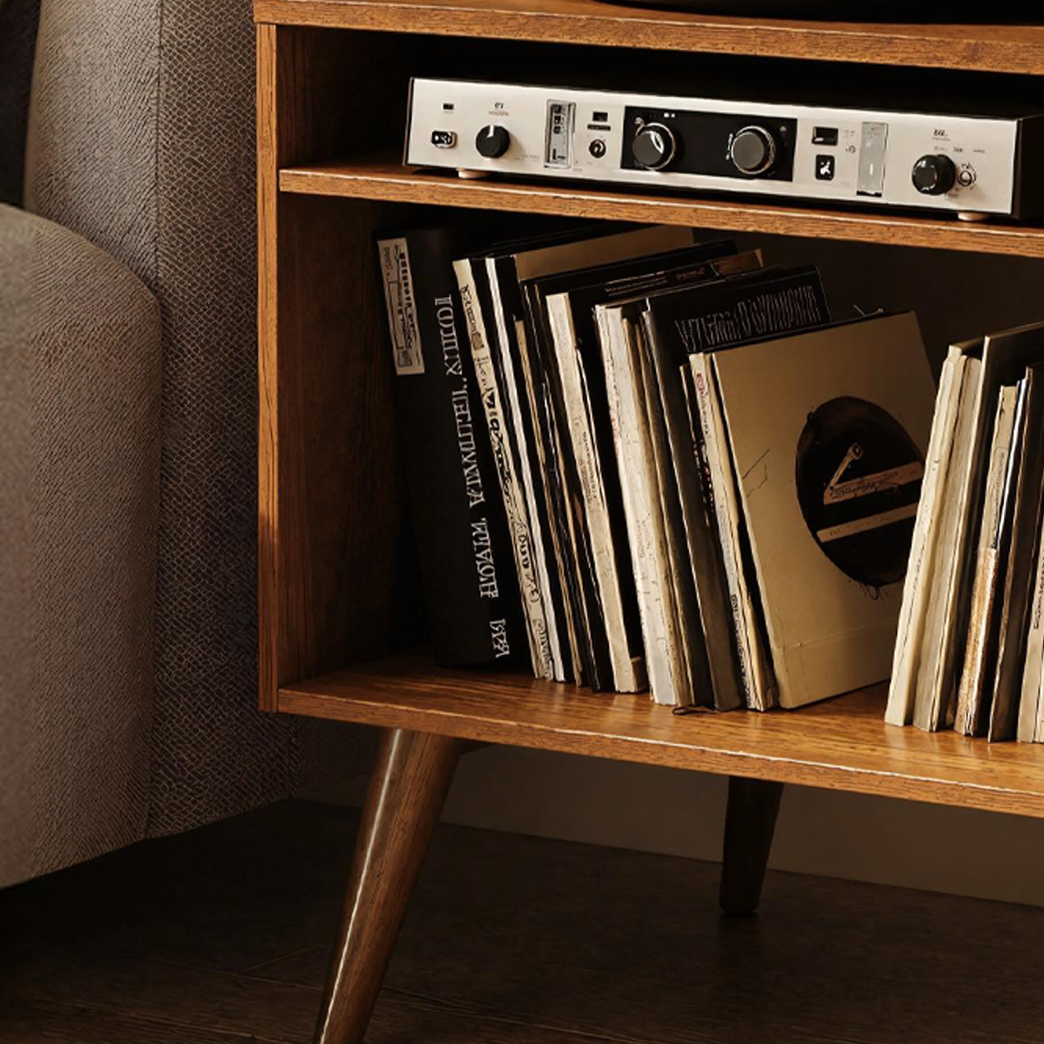 Spacious Record Player Stand For Living Room, Bedroom, Office SILDTRPT010