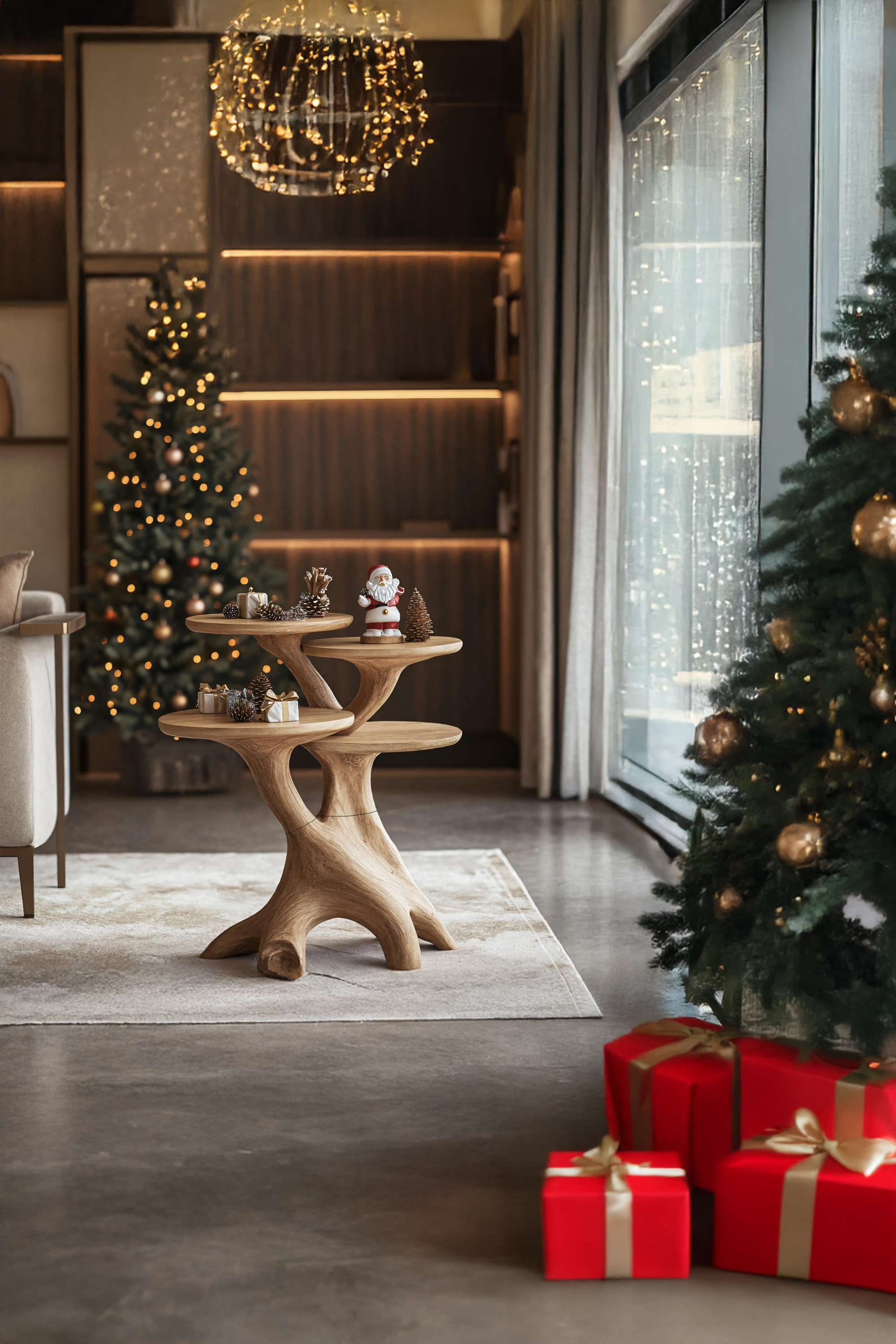 Mid Century Round End Table For Entryway Design Xmas Wall Decor SILDTTRENC009