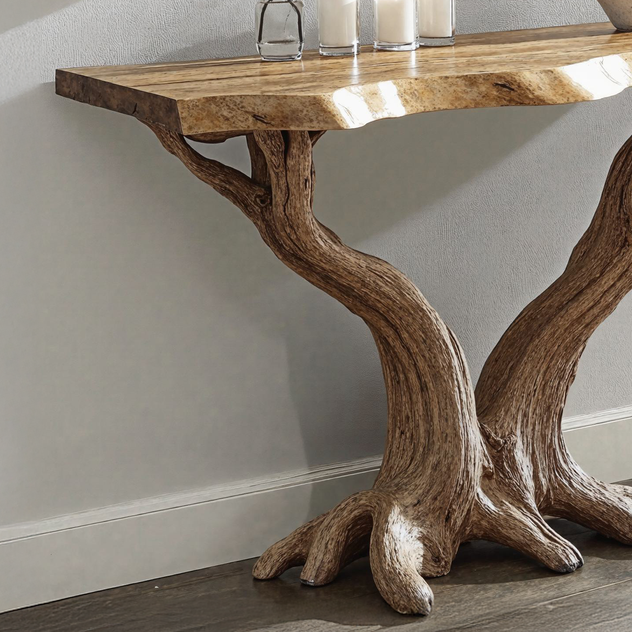 Rustic Reclaimed Console Table For Living Room Decor SILDTCS149