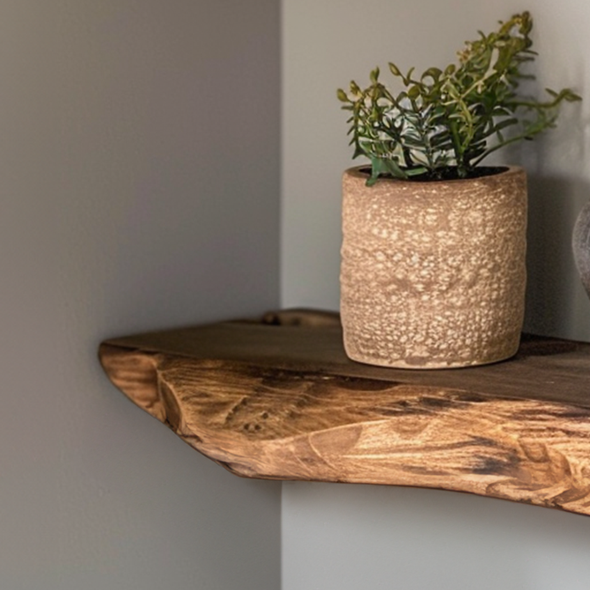 Rustic Floating Shelf Solid Wood SINLFL036