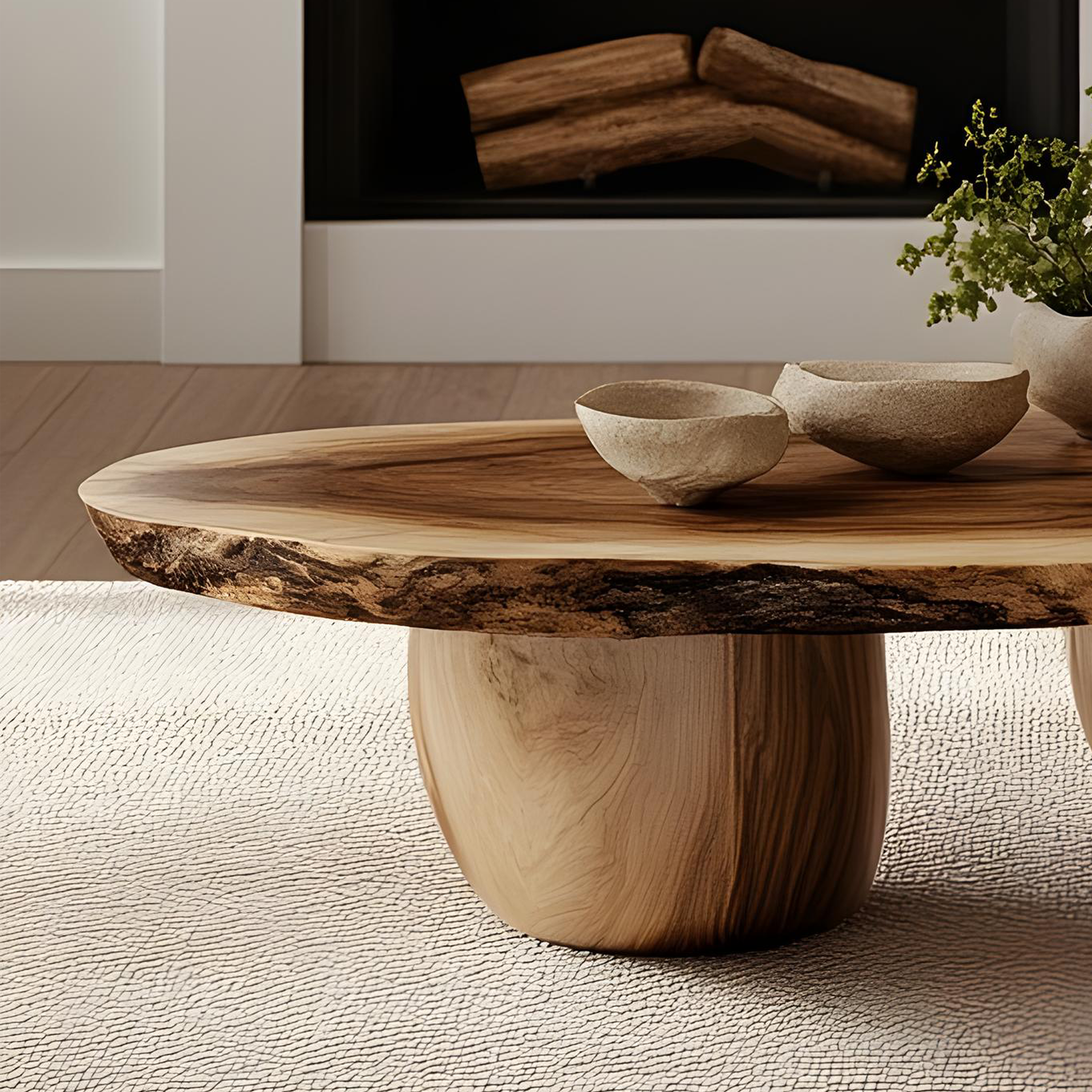 Refined Natural Wood Coffee Table for Cozy Living Room Makeovers SILDTCF131