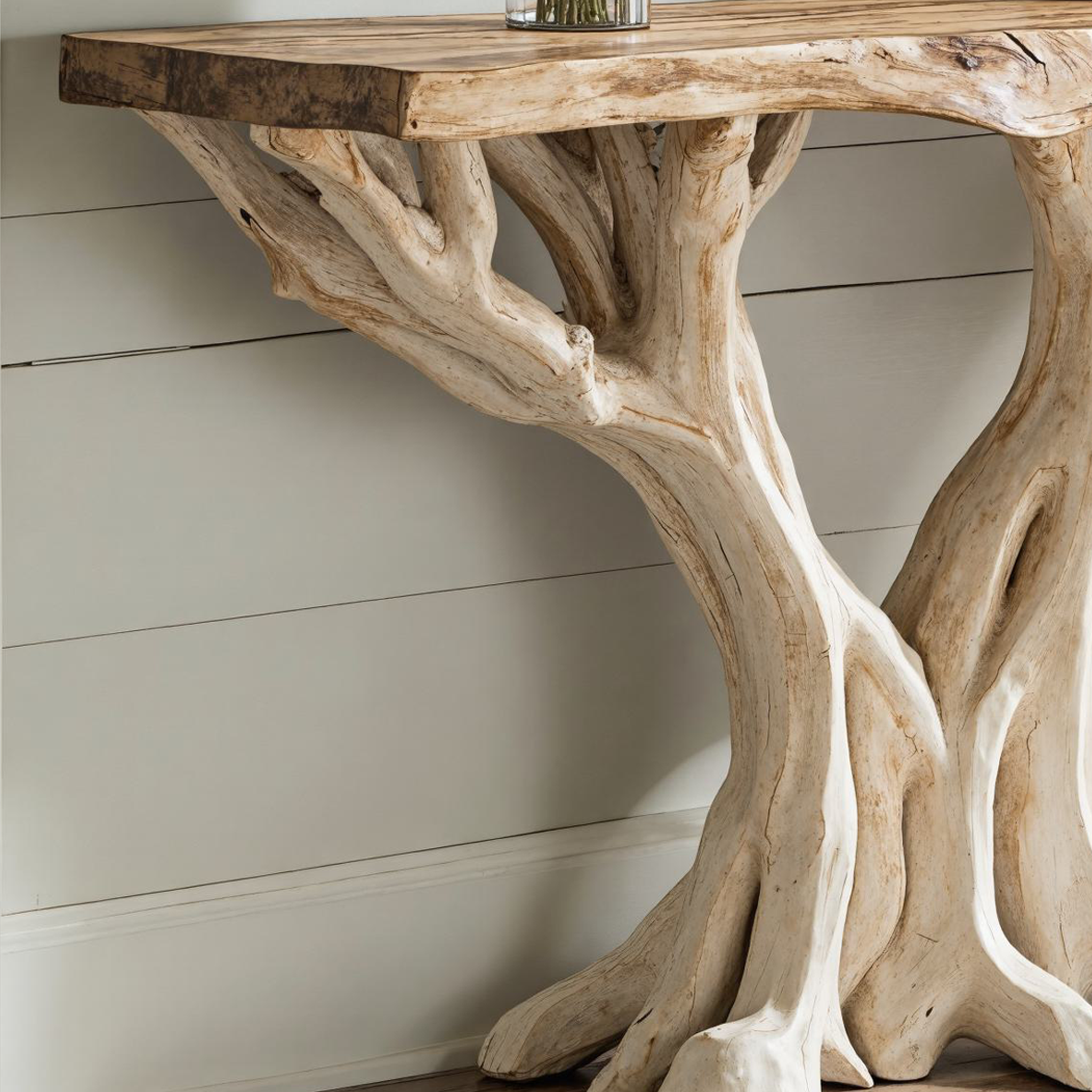 Rustic Farmhouse Wood Console Table For Entryway Organization SILDTCS157