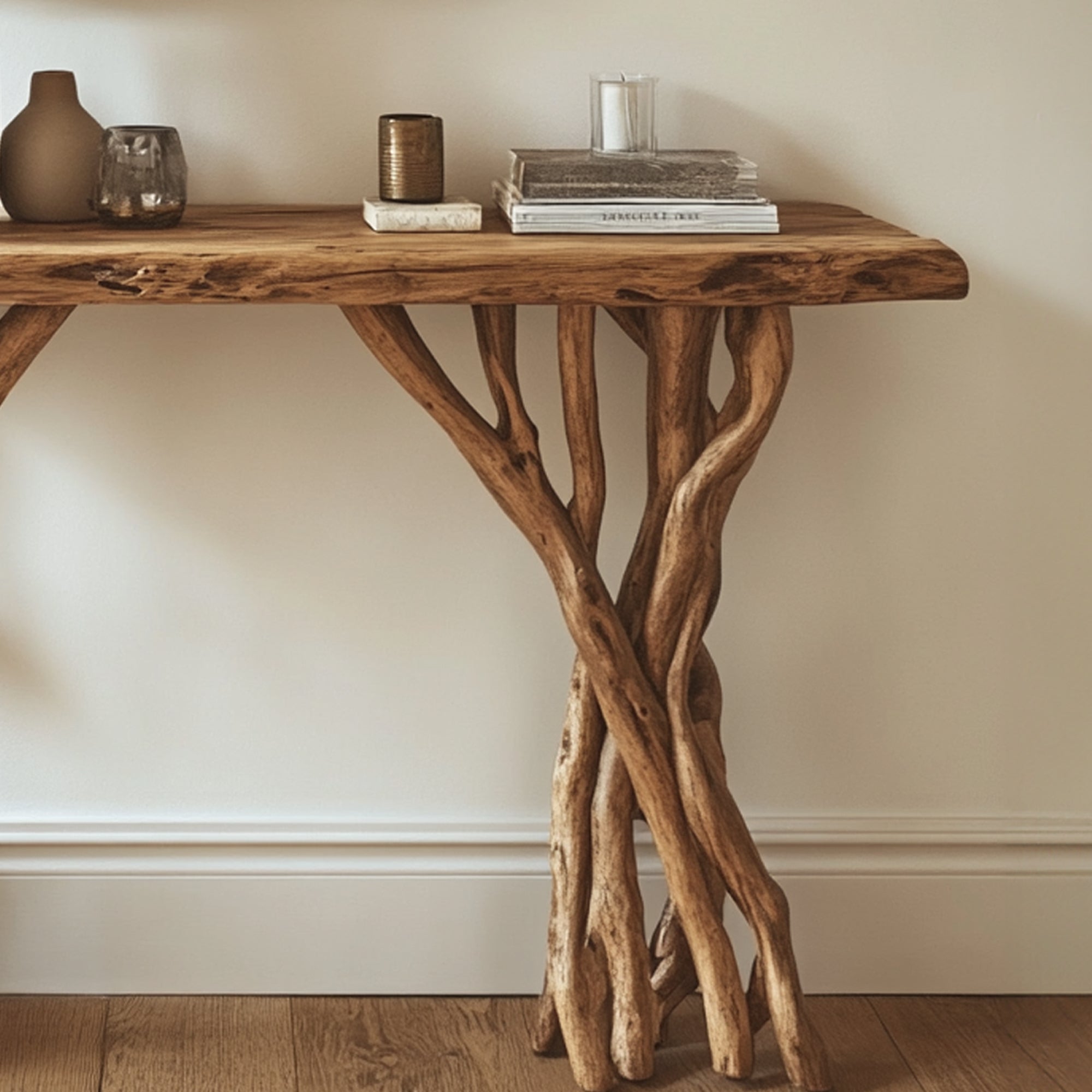Rustic Side Table Entryway SILDTCS042