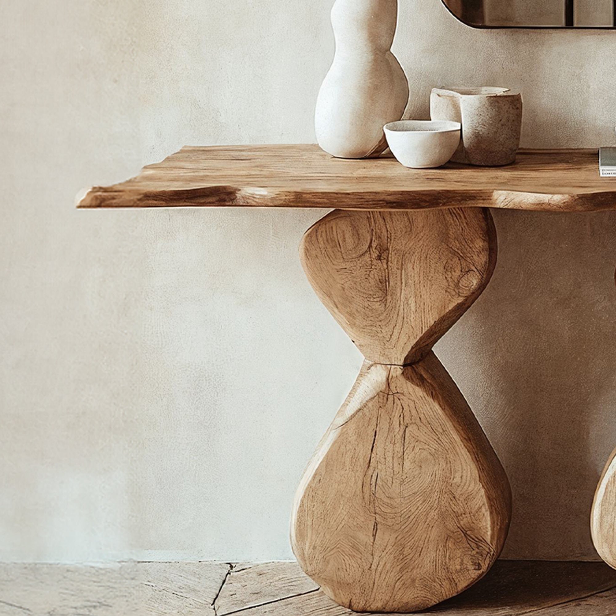 Entryway Console Table Solid Wood SILDTCS046