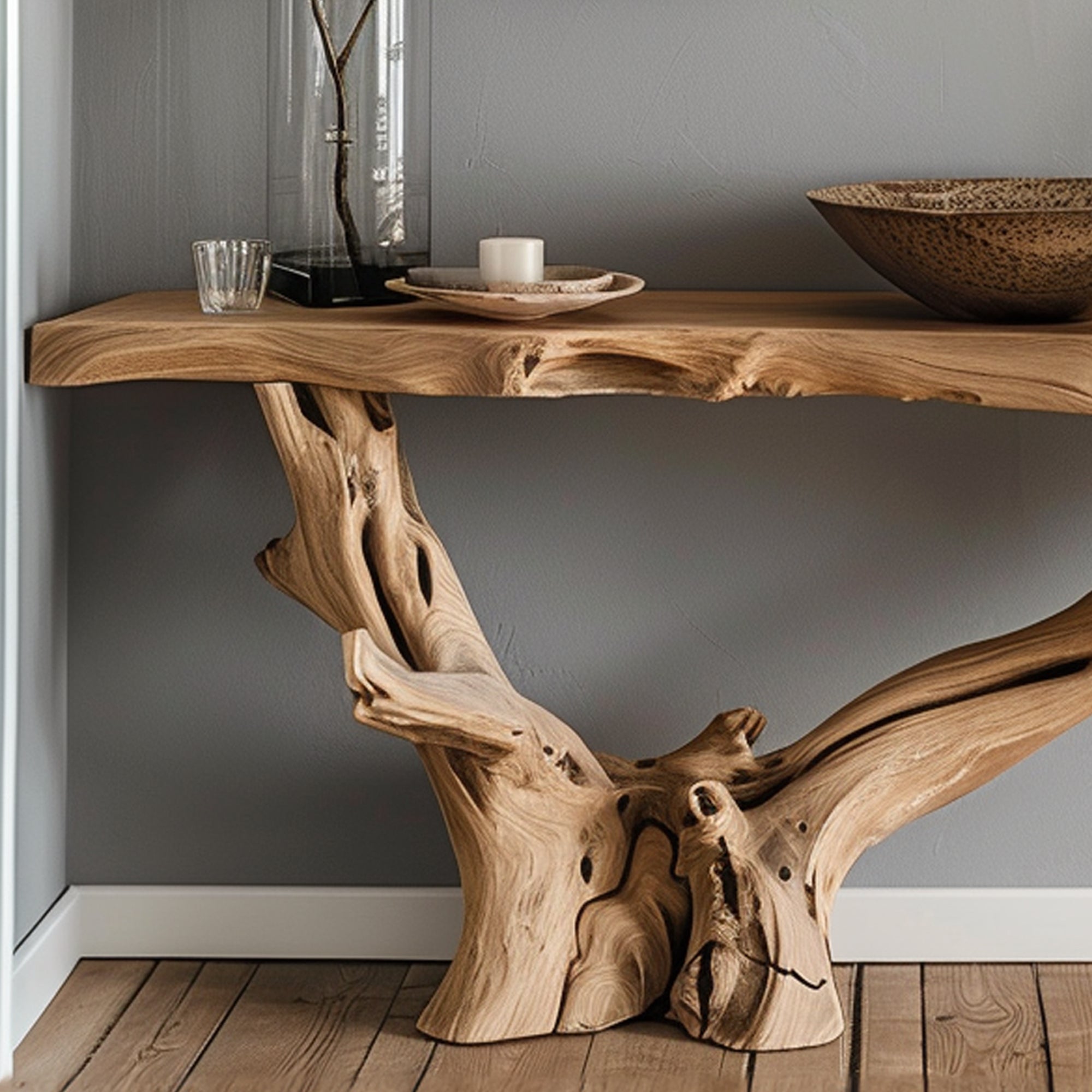 Wood Entry Console Table SILDTCS027