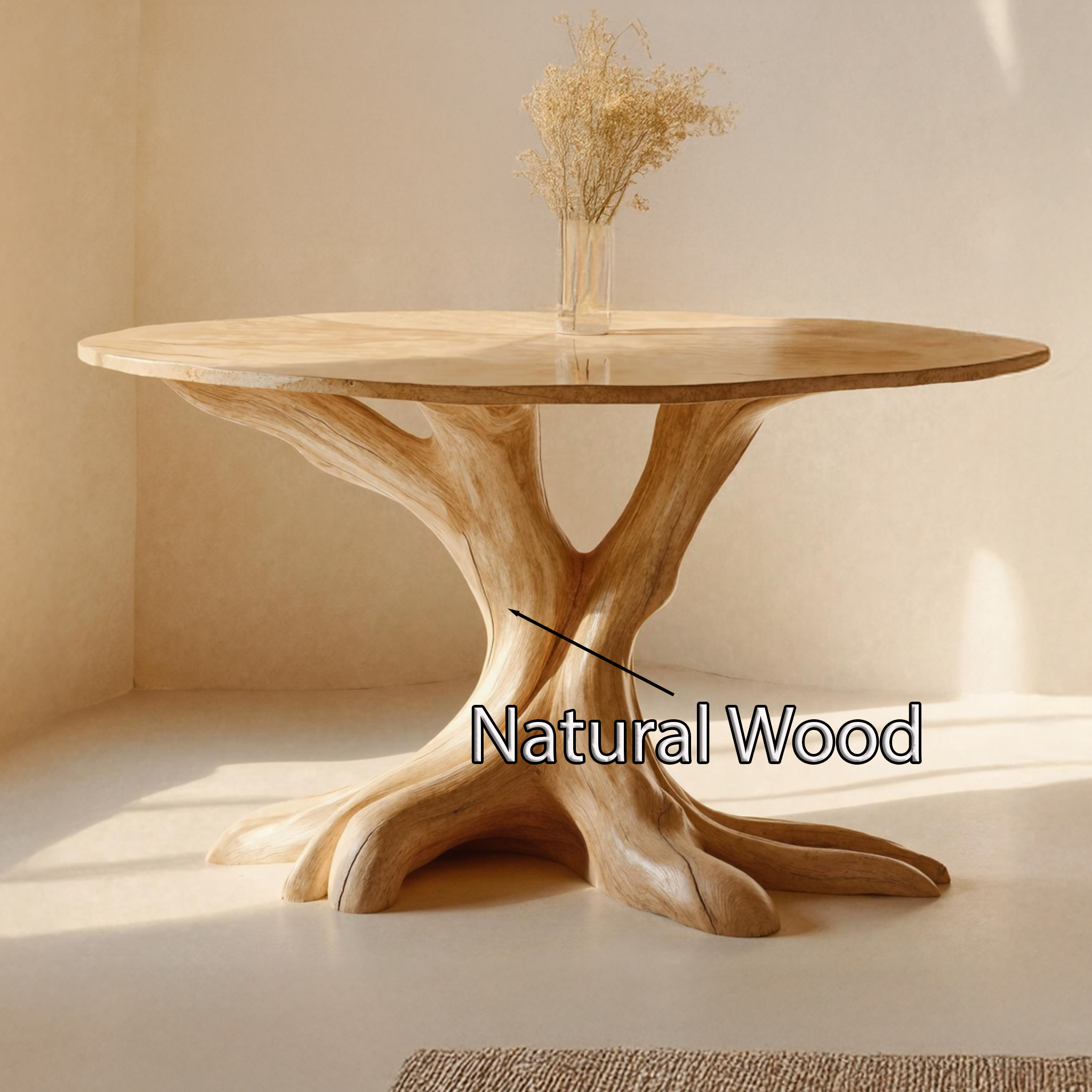 Unique Natural Wood End Table To Elevate Your Living Room SILDTEN110