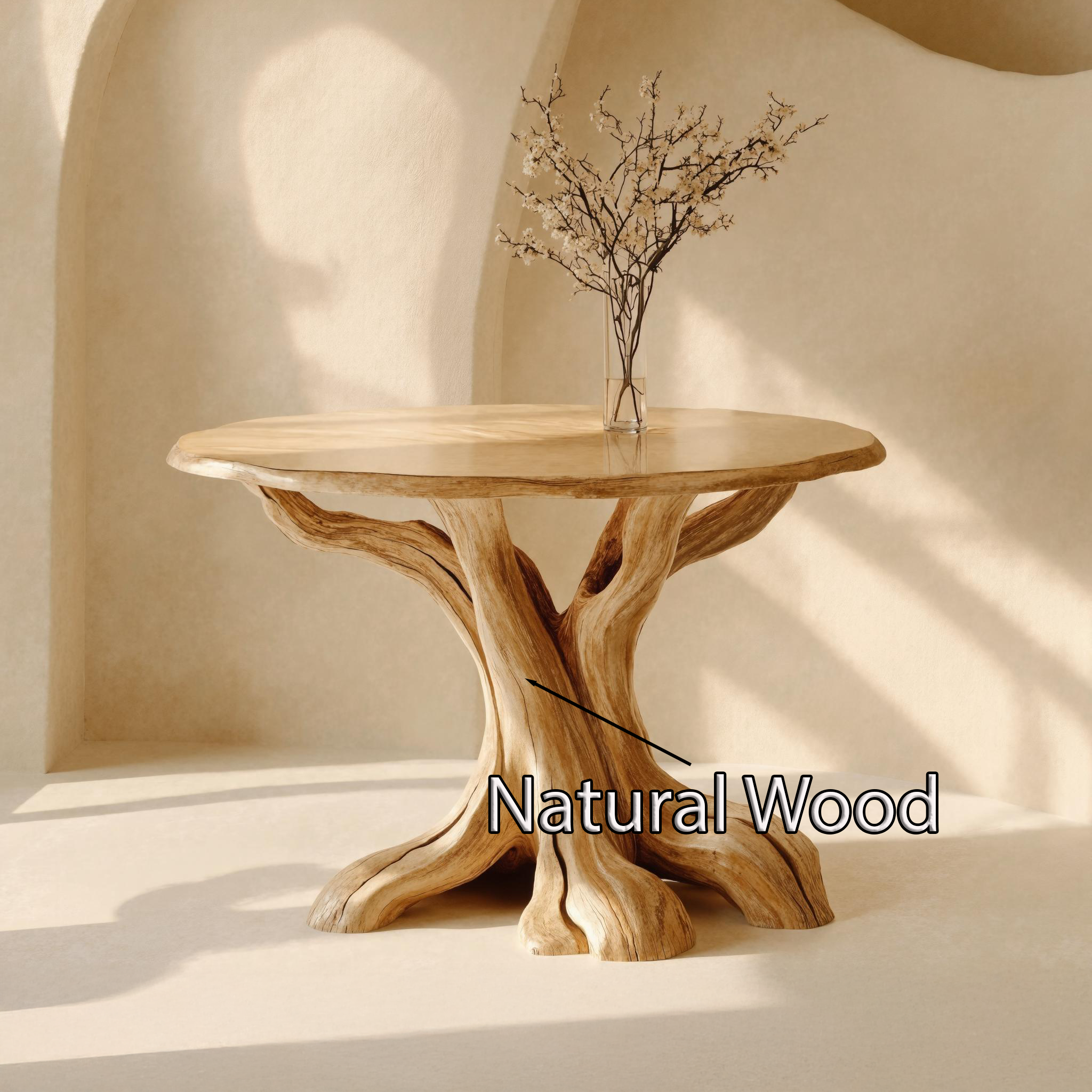 Handcrafted Wooden End Table With Timeless Design For Your Living Space SILDTEN109