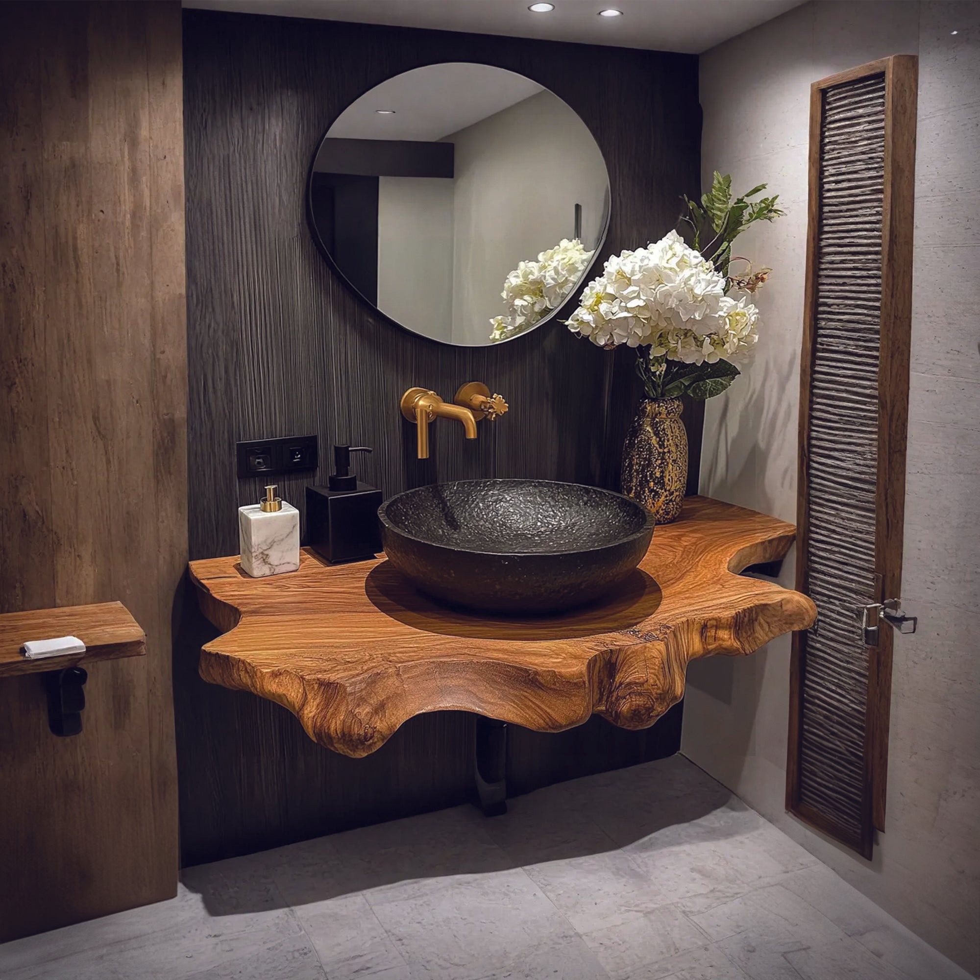 Rustic Industrial Wood Sink Cabinet Laundry Room SINLBRV051