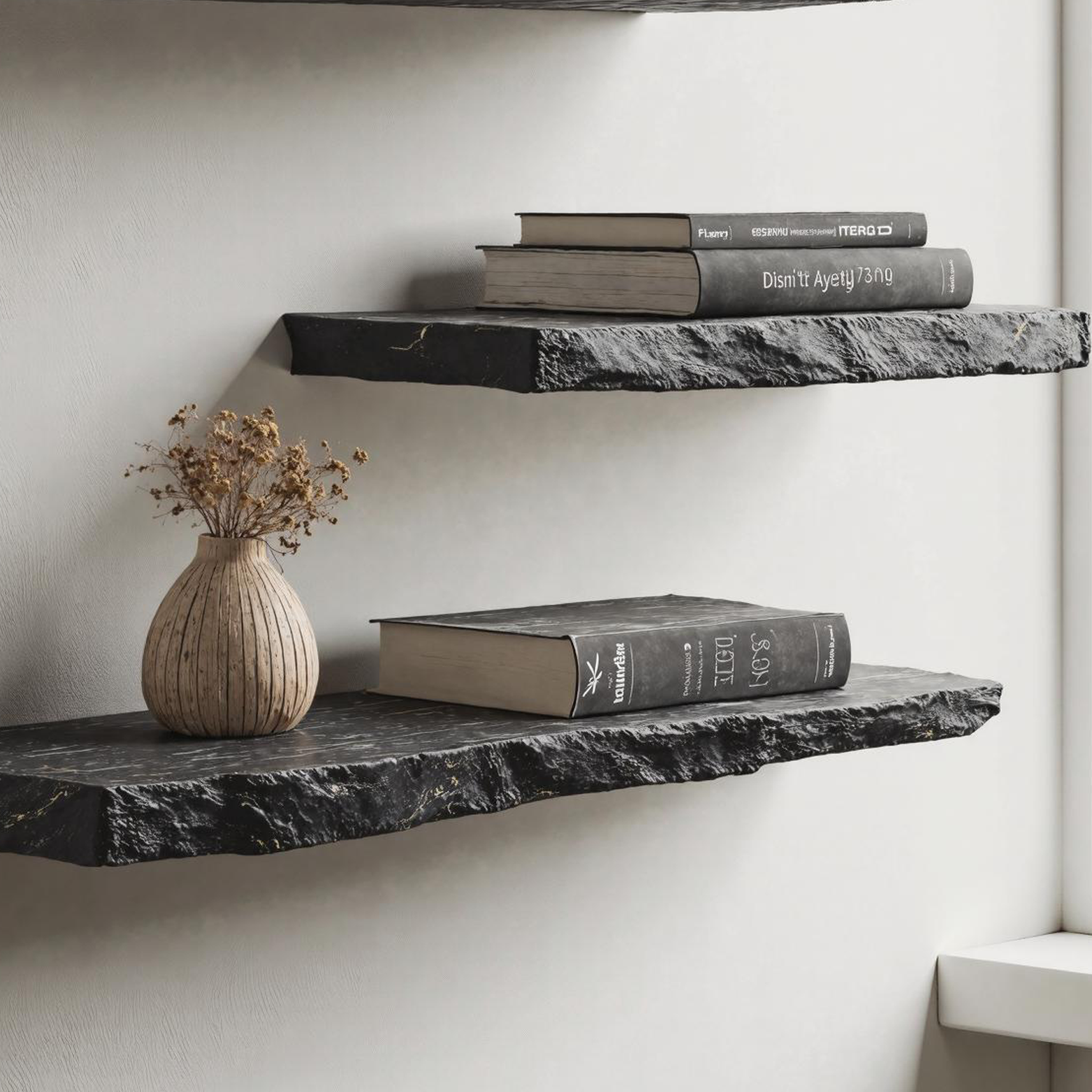 Rustic Floating Shelf With Live Edge For Natural Home Decor SILDTFL150