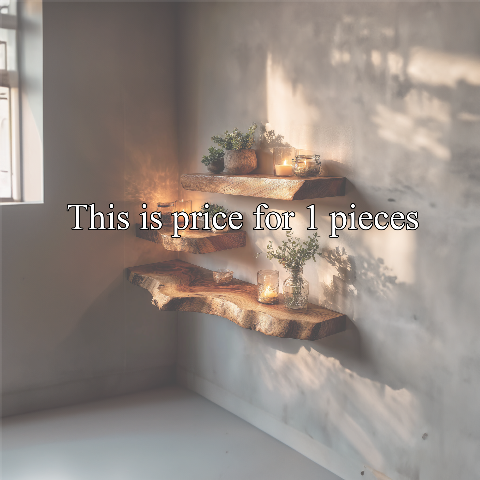 Organic Corner Floating Shelves Office Corner Or Study Room SINLKIFL300