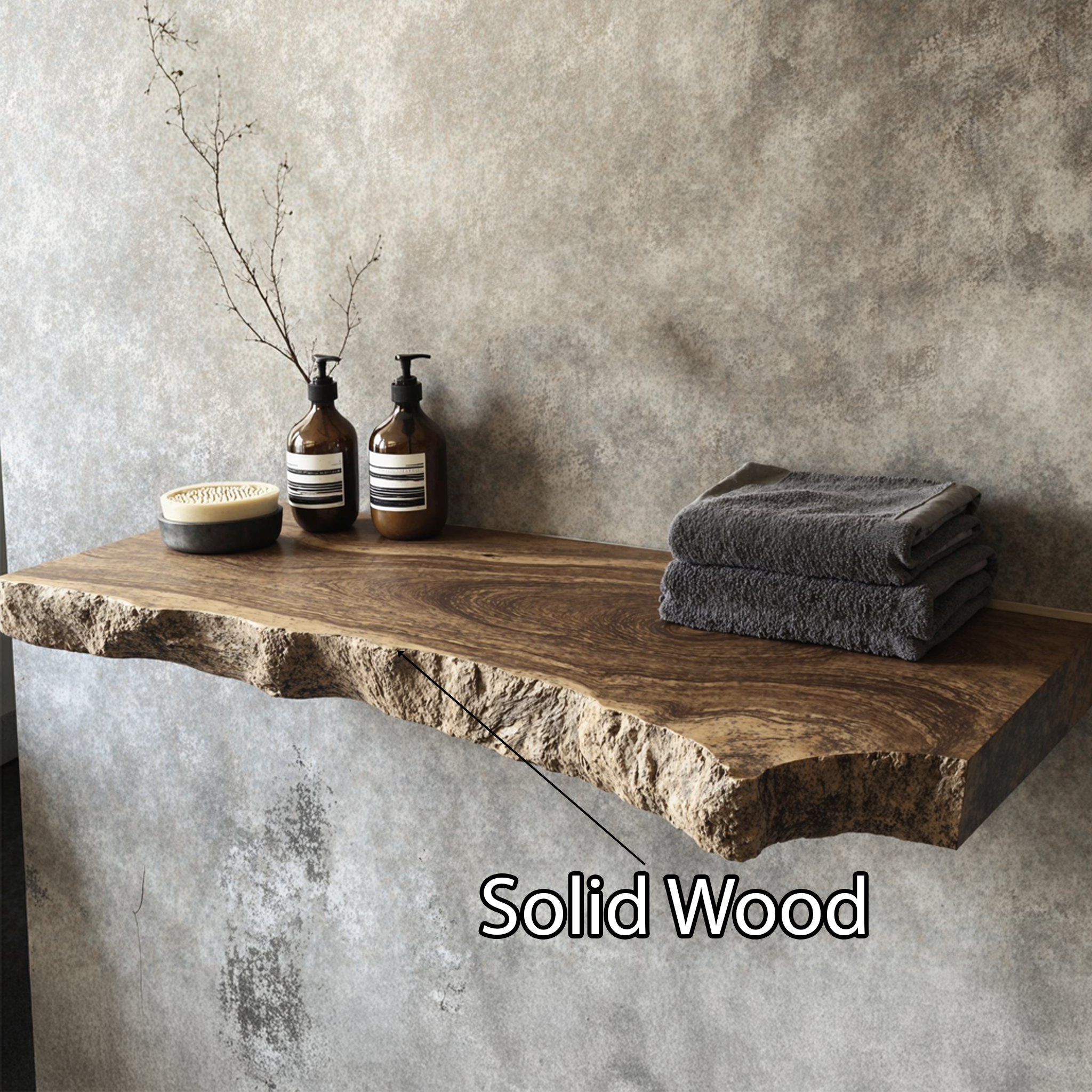 Live Edge Shelves Wall Shelves Living Room Decor SILDTFL048