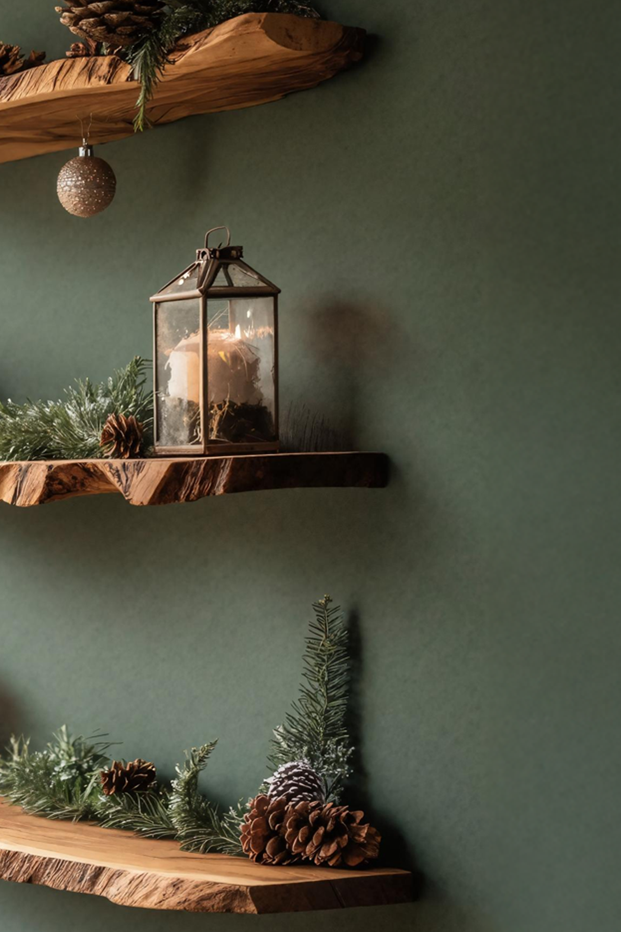 Farmhouse Wooden Floating Shelf For Living Room Holiday Decoration SILDTTNCFL006